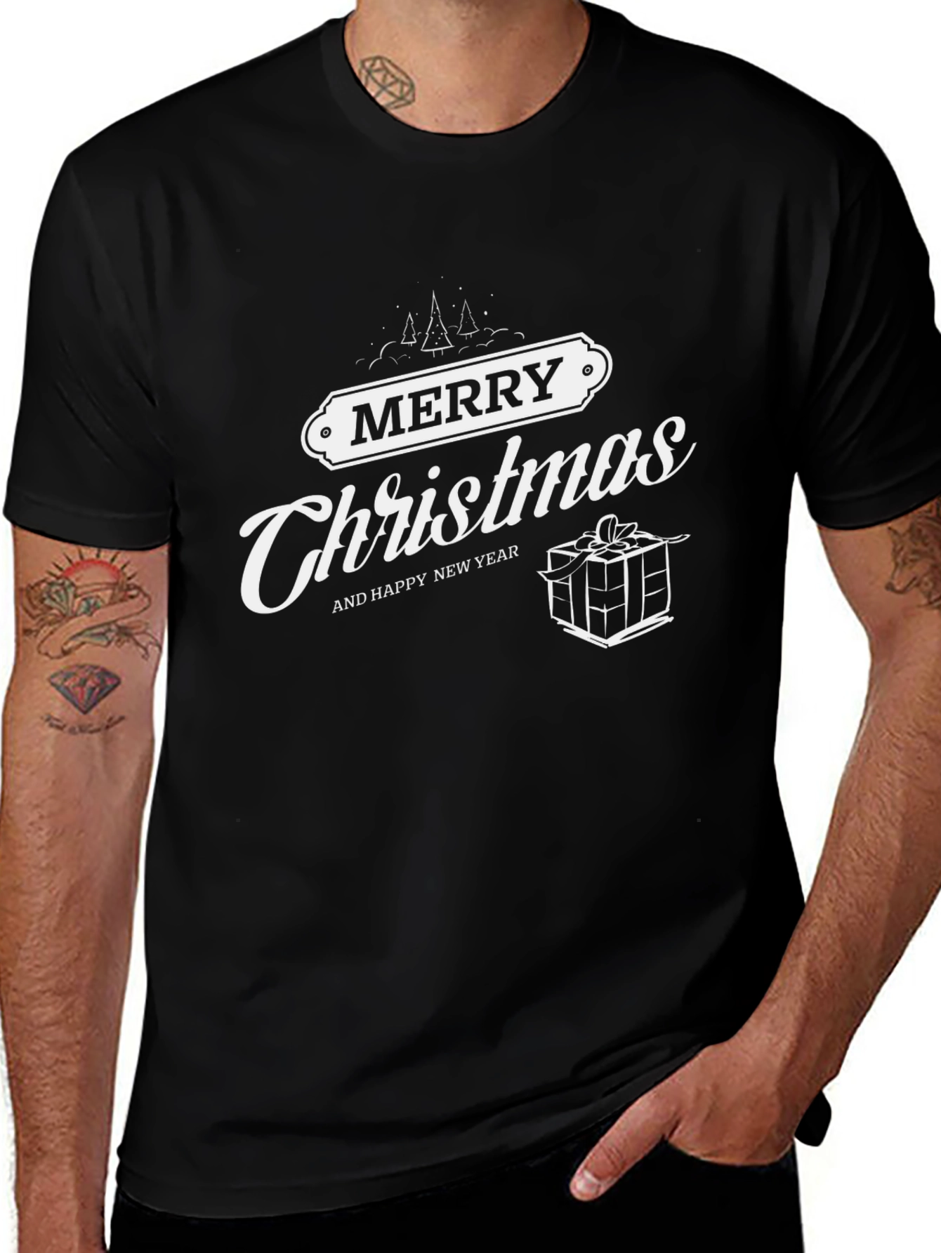 Merry Christmas Graphic Tee - Holiday Celebration Shirt