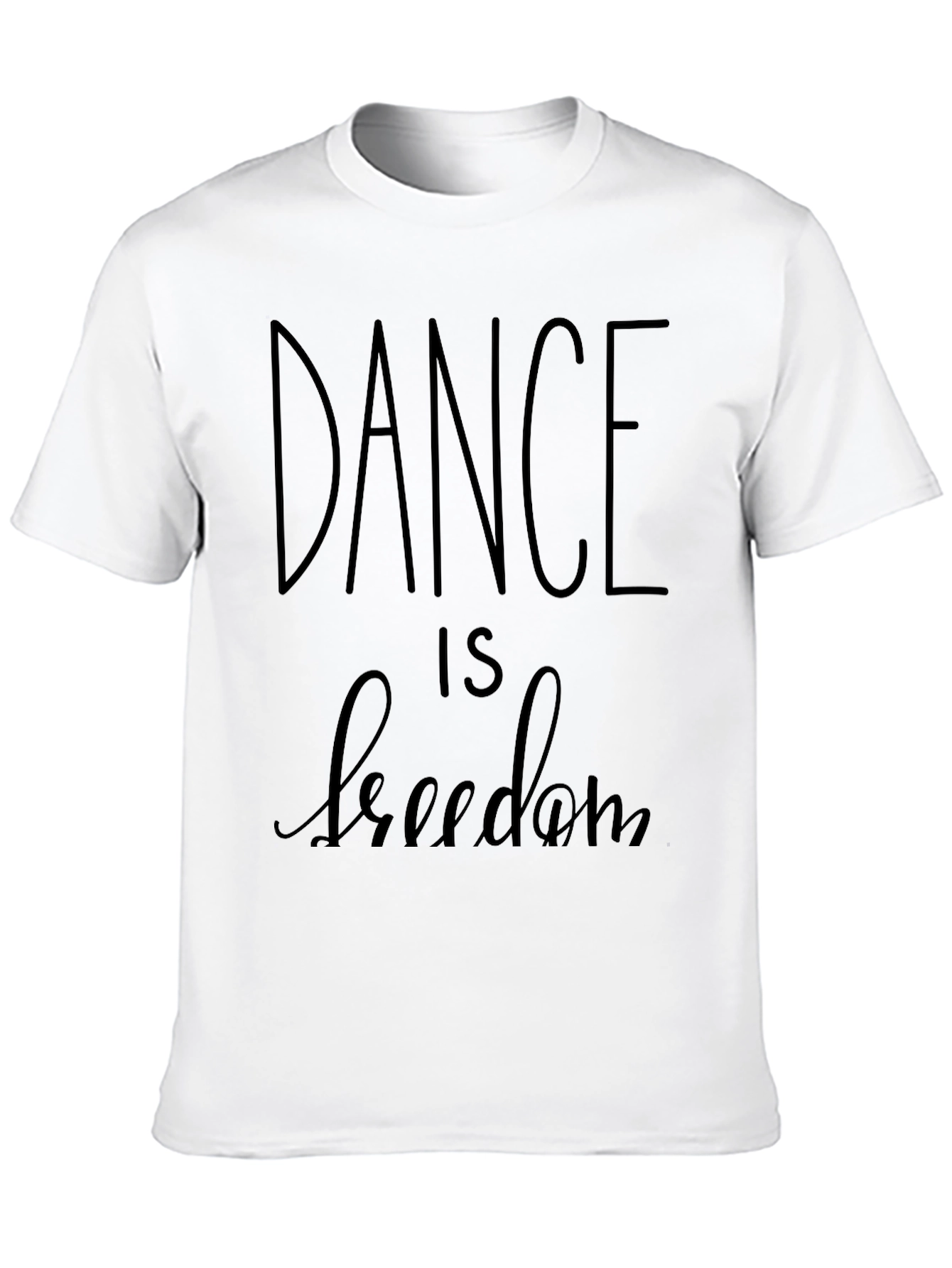 Dance is Freedom Graphic Tee - Black Casual T-Shirt