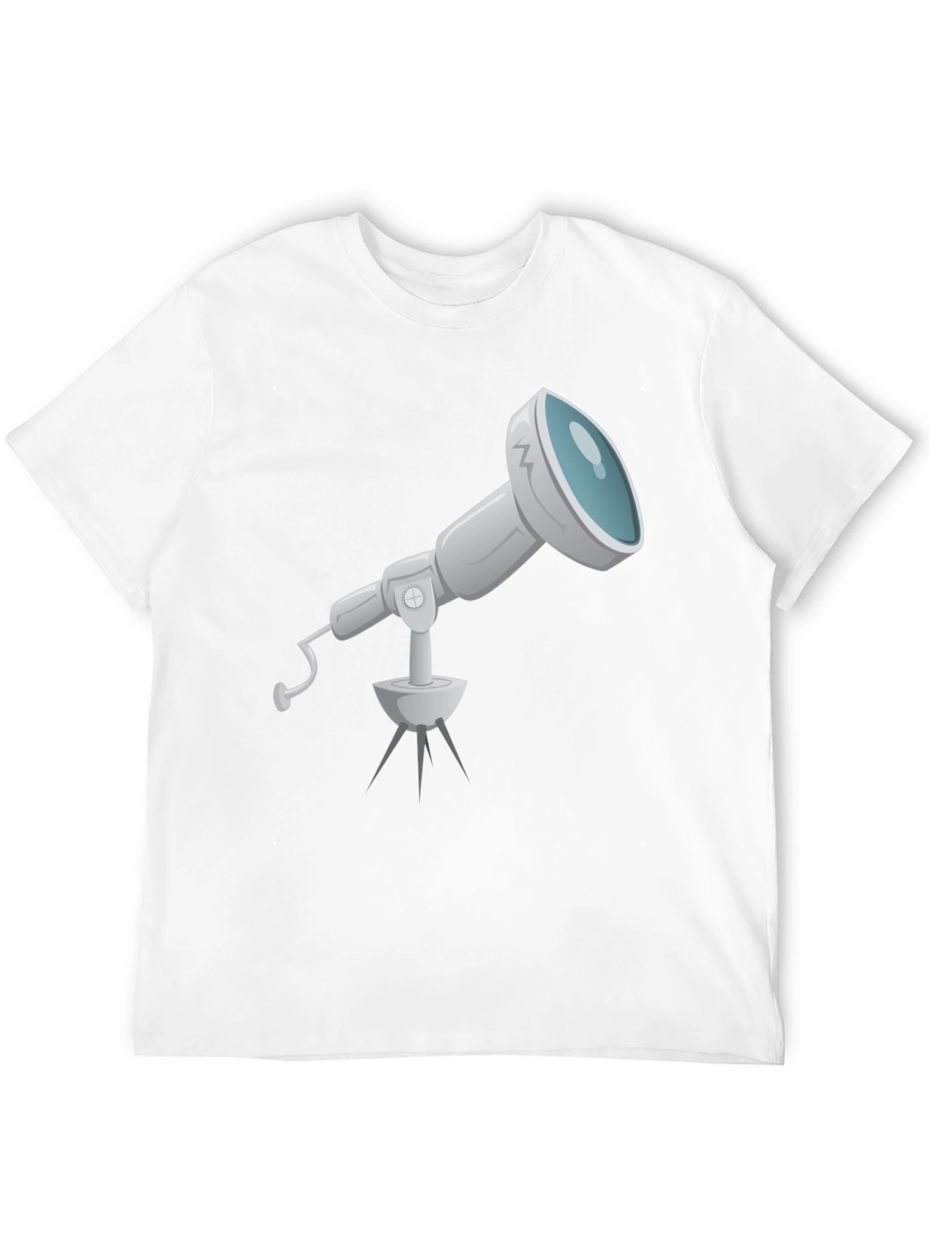 Telescope Graphic Tee - Black Cotton Comfort