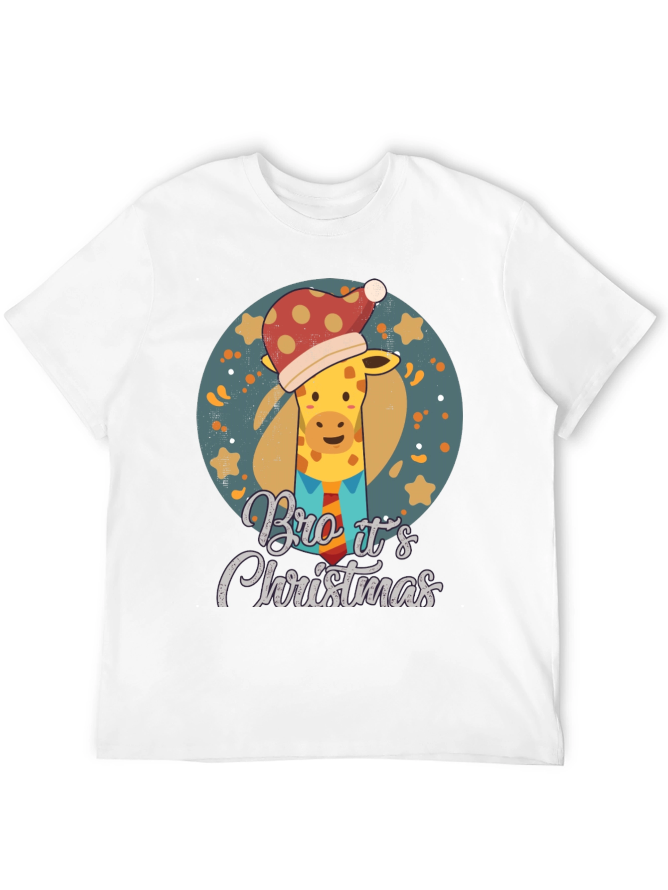 Christmas Giraffe T-Shirt - Bro Its Christmas