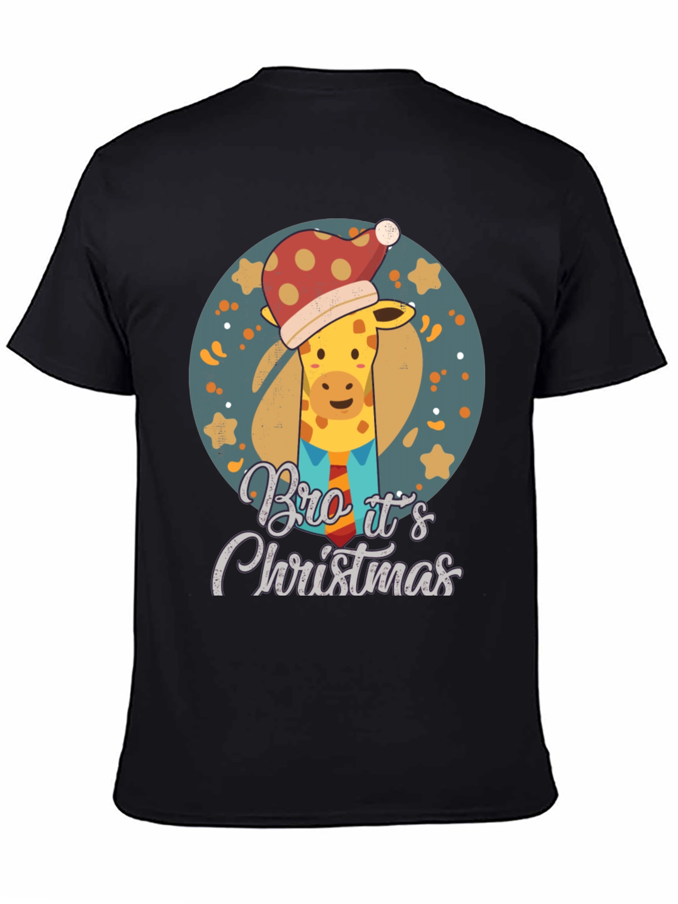 Christmas Giraffe T-Shirt - Bro Its Christmas