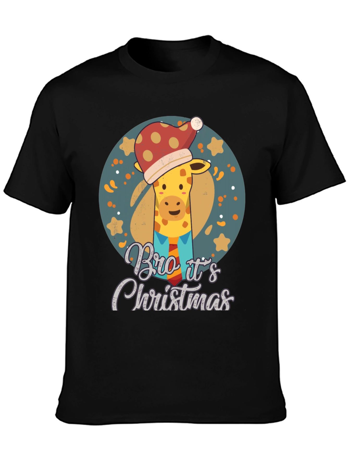 Christmas Giraffe T-Shirt - Bro Its Christmas