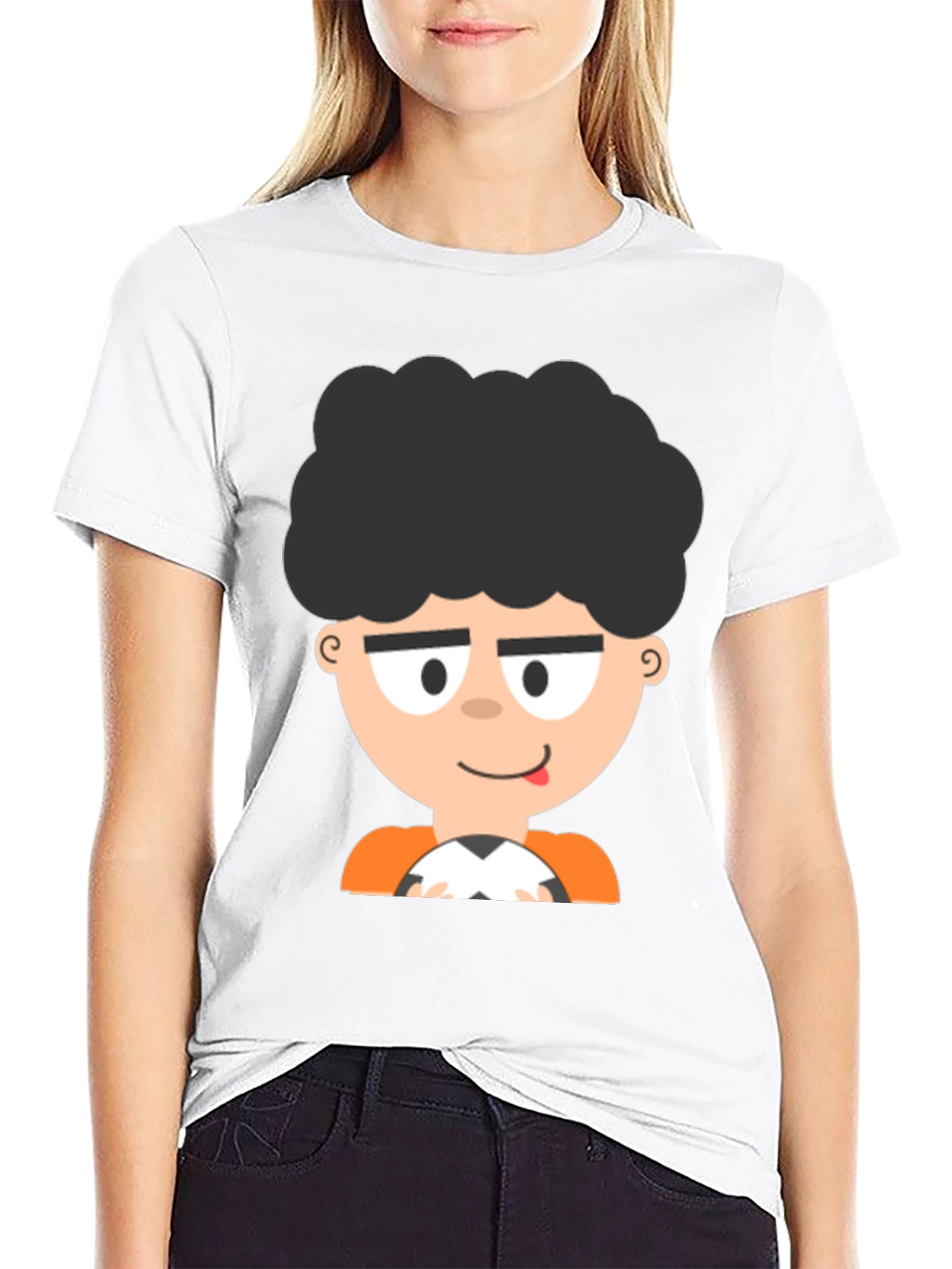 Cartoon Soccer Player T-Shirt