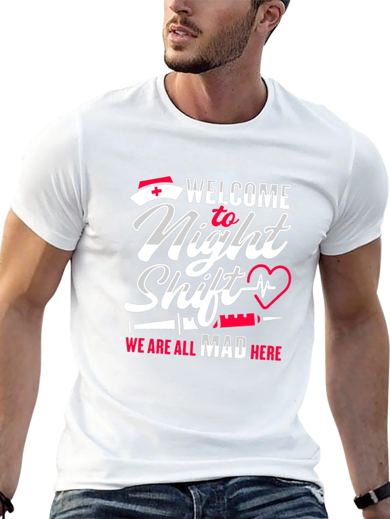Night Shift Nurse T-Shirt - Mad Here