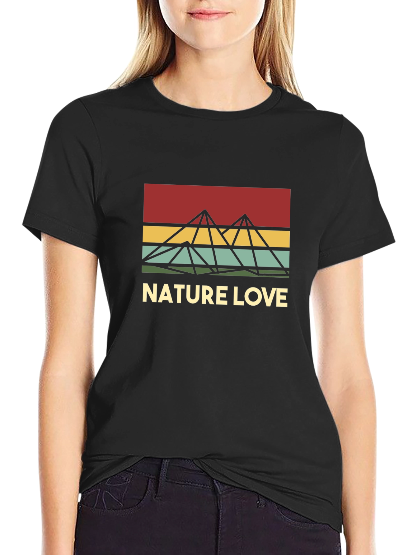 Nature Love Retro Mountain T-Shirt