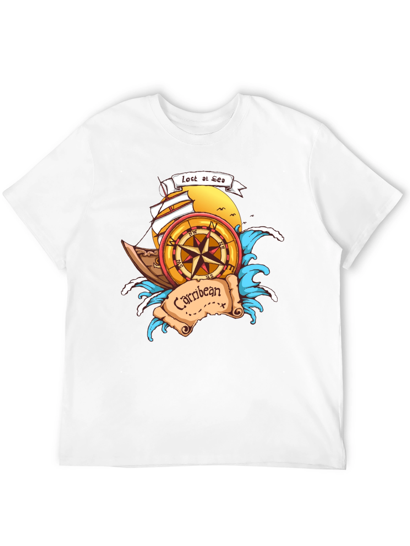 Lost at Sea Caribbean T-Shirt