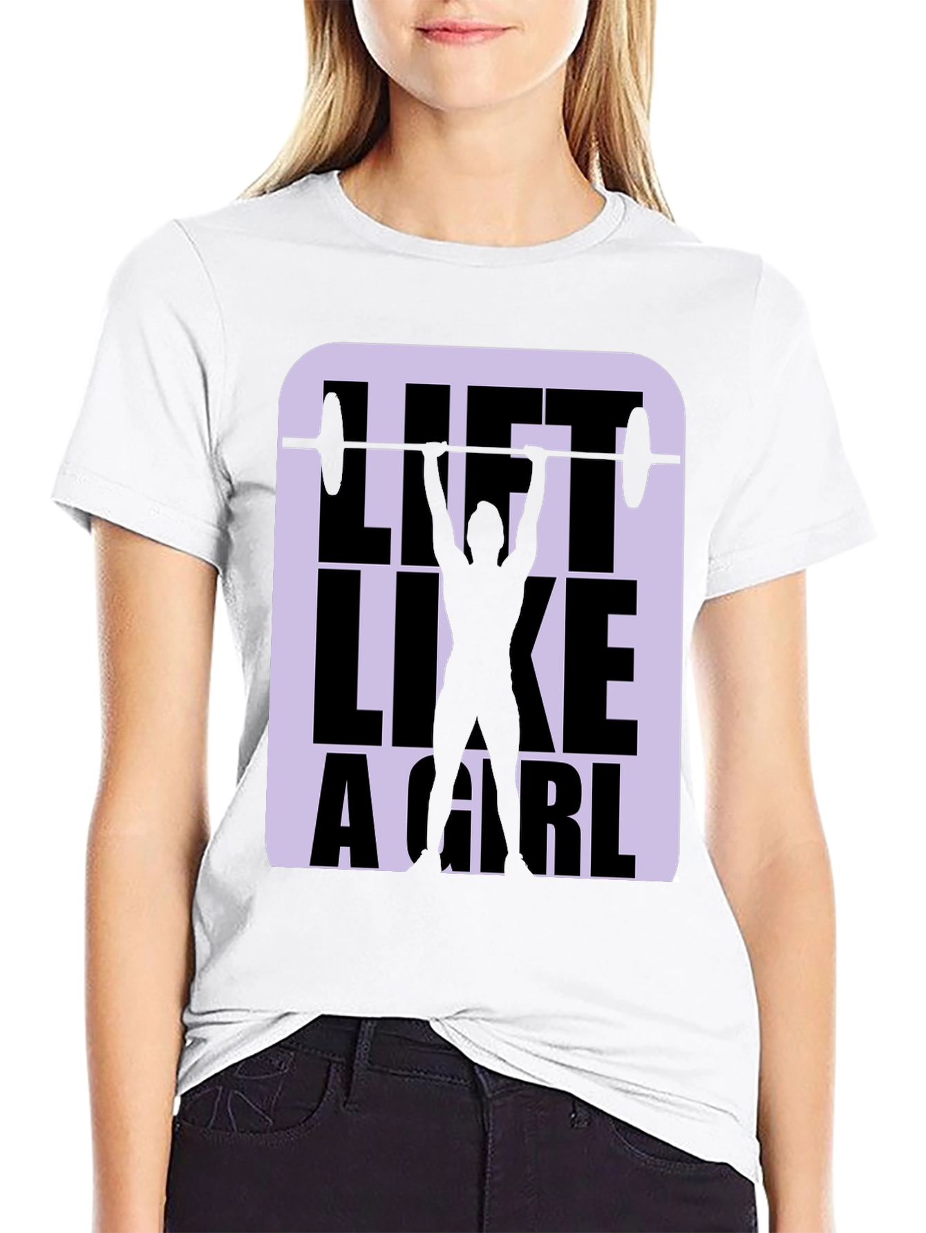 Lift Like A Girl - Black Graphic Tee