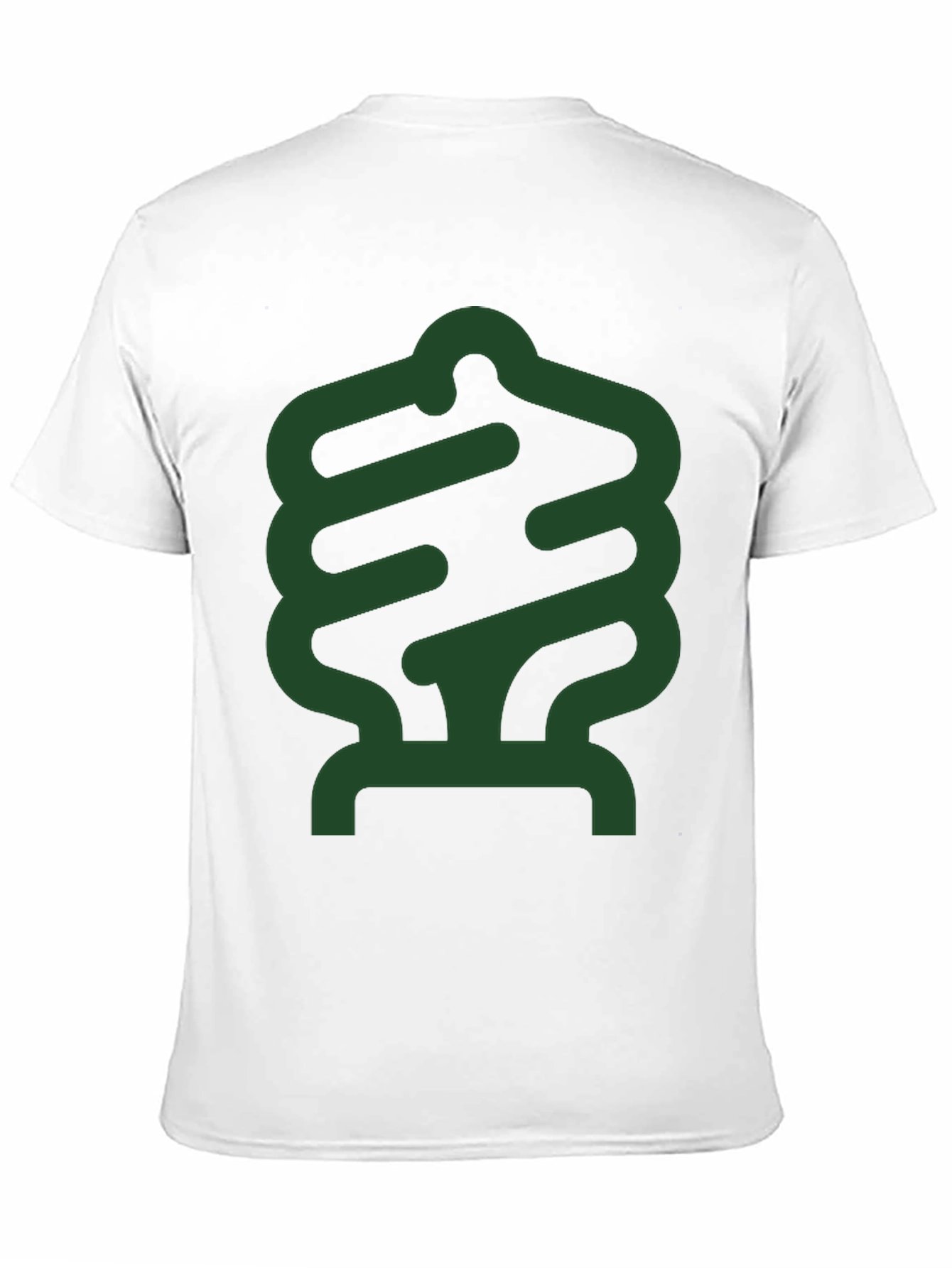 Abstract Green Design Black T-Shirt