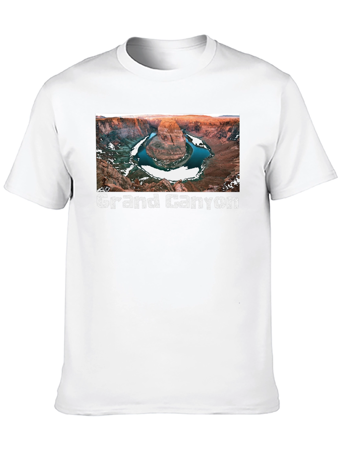 Grand Canyon Scenic View Black T-Shirt