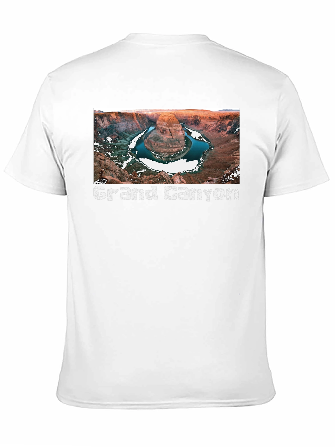 Grand Canyon Scenic View Black T-Shirt