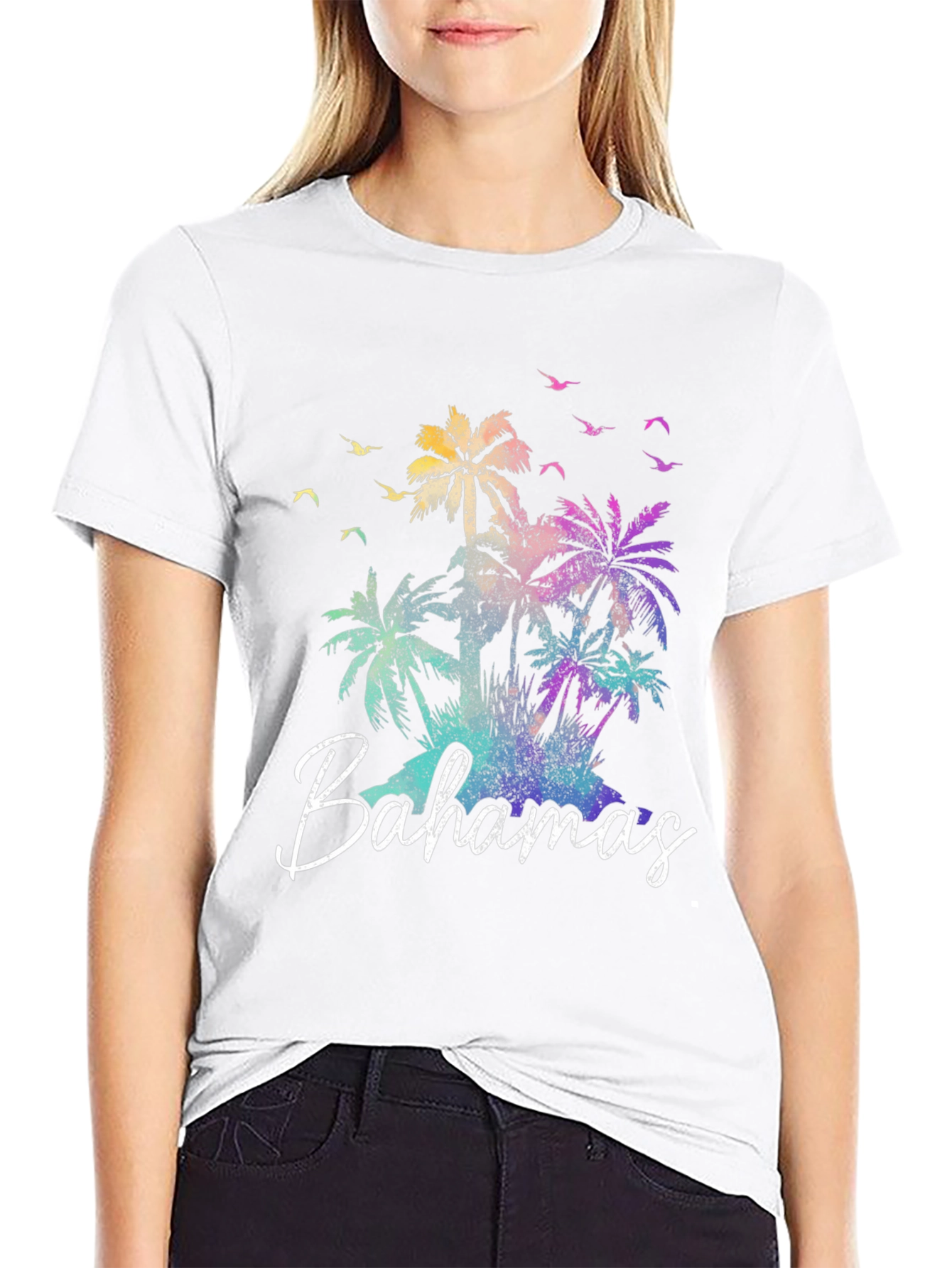 Bahamas Palm Tree Graphic T-Shirt