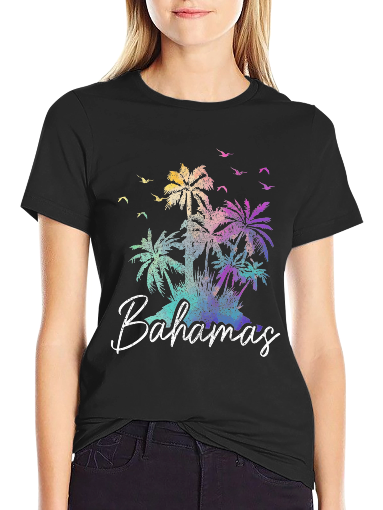 Bahamas Palm Tree Graphic T-Shirt