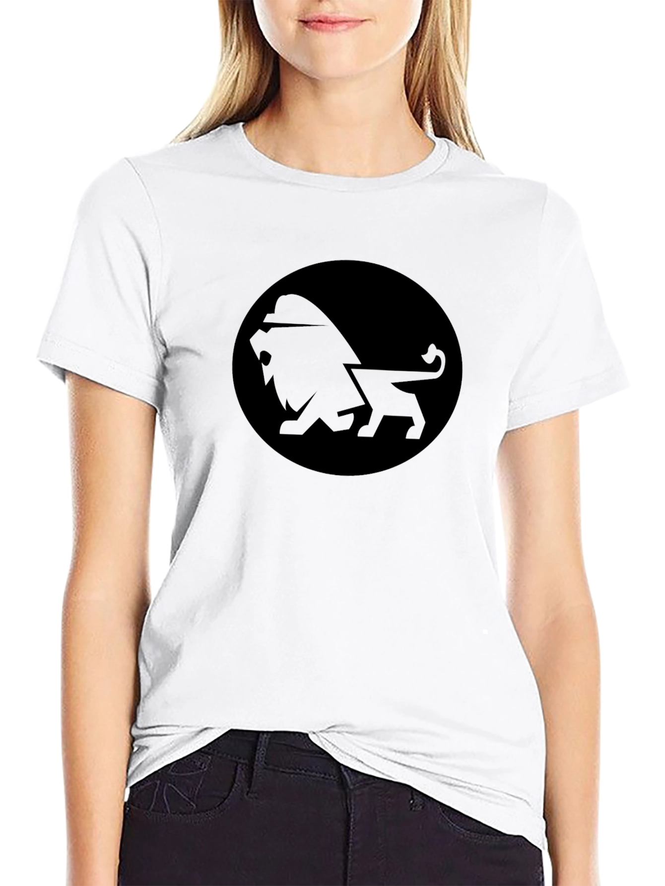 Lion Emblem Black T-Shirt
