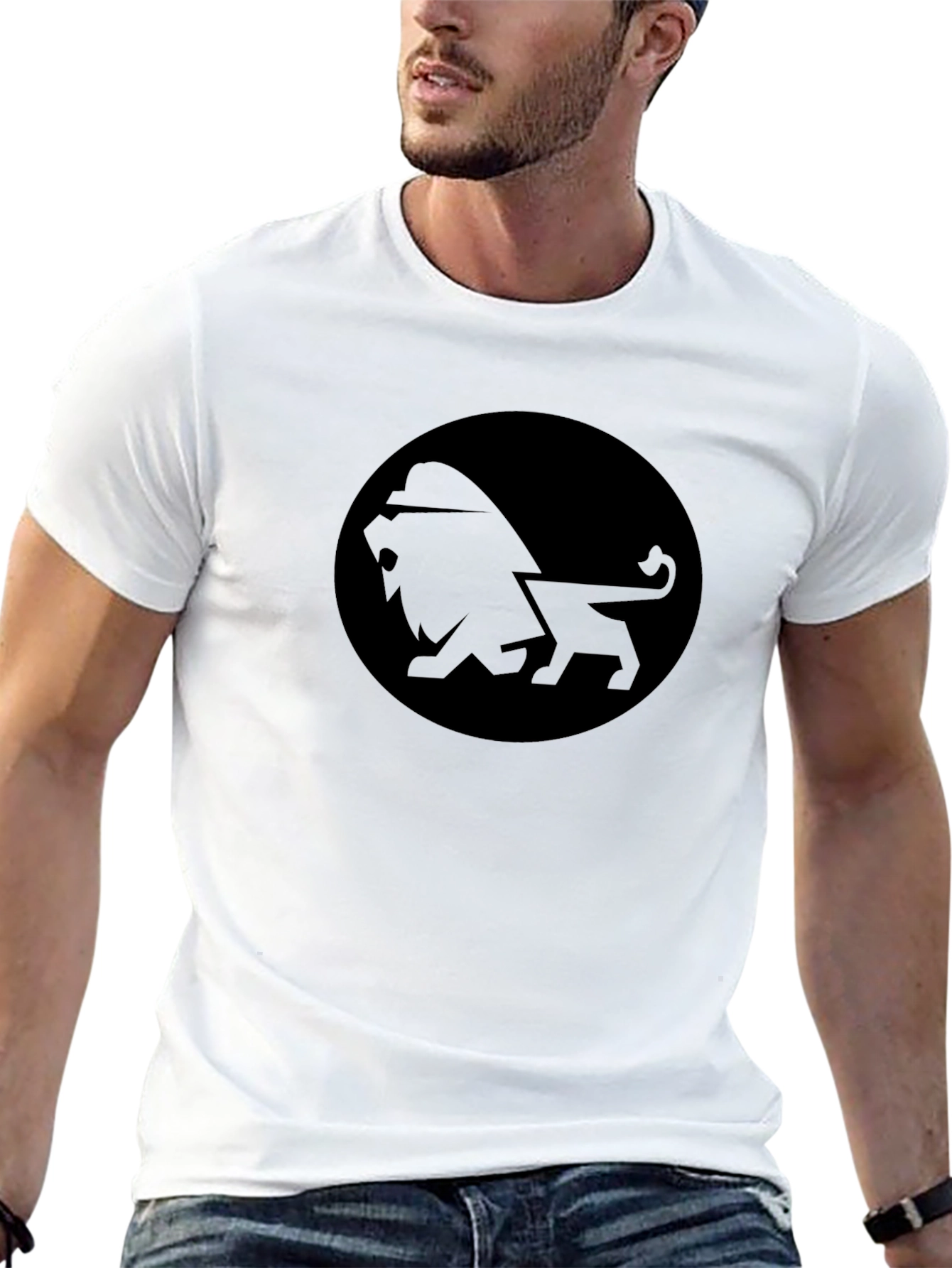 Lion Emblem Black T-Shirt