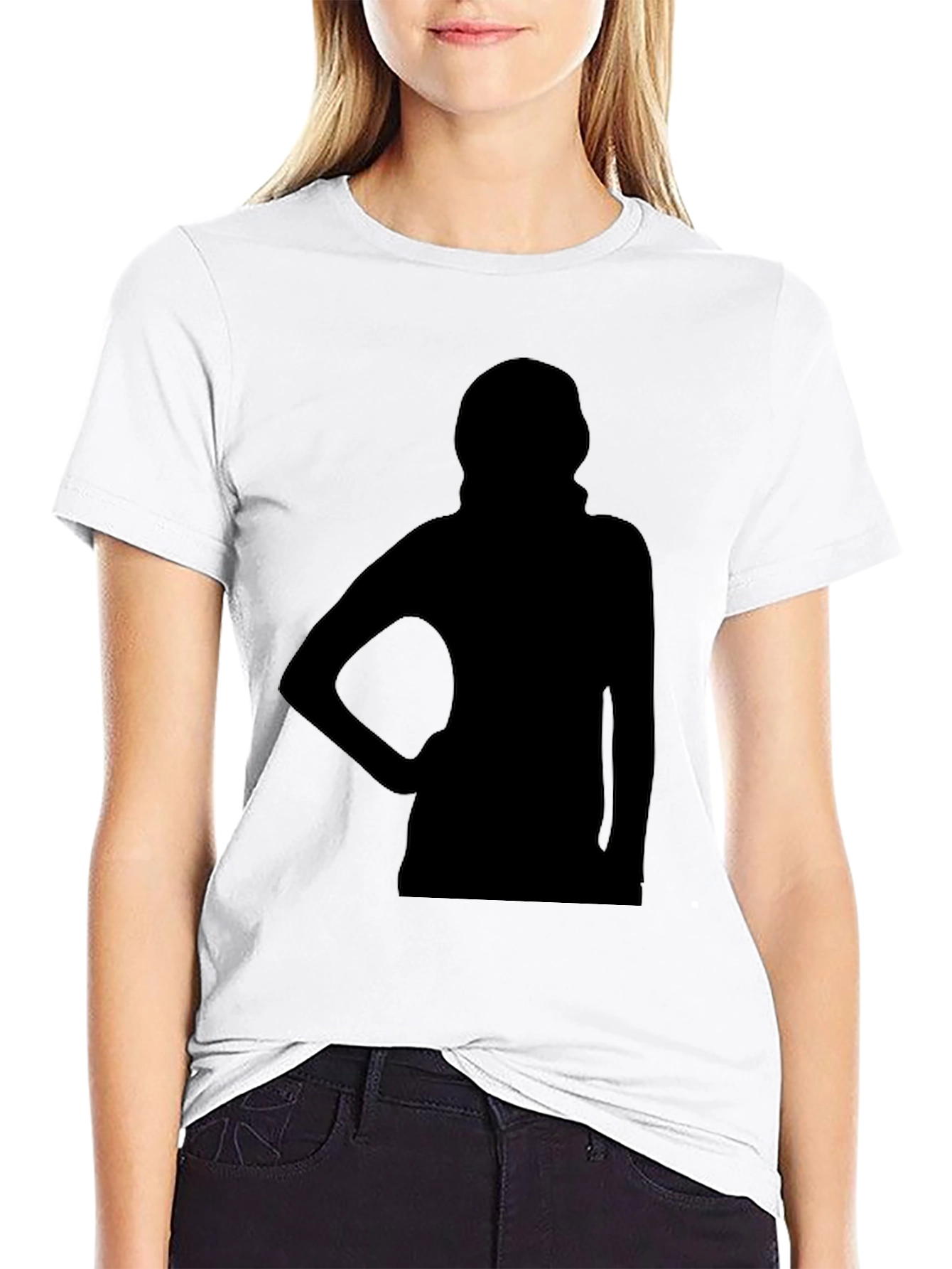 Black Silhouette Graphic T-Shirt