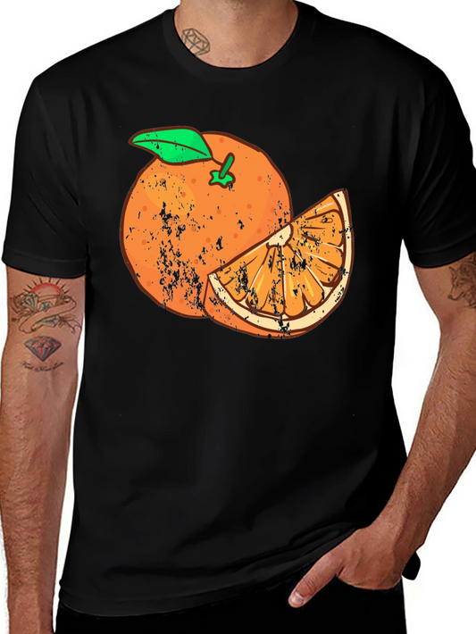 Orange Slice Graphic Tee - Stylish Fruit Design T-Shirt
