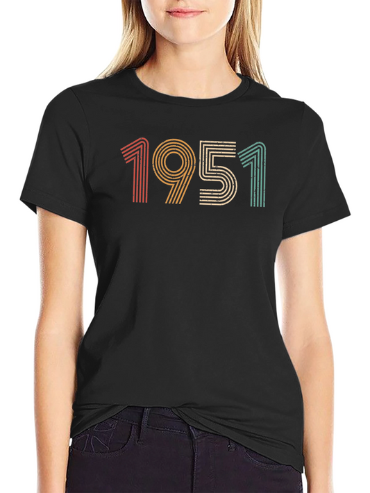 Vintage 1951 Graphic Tee - Retro Birthday Shirt