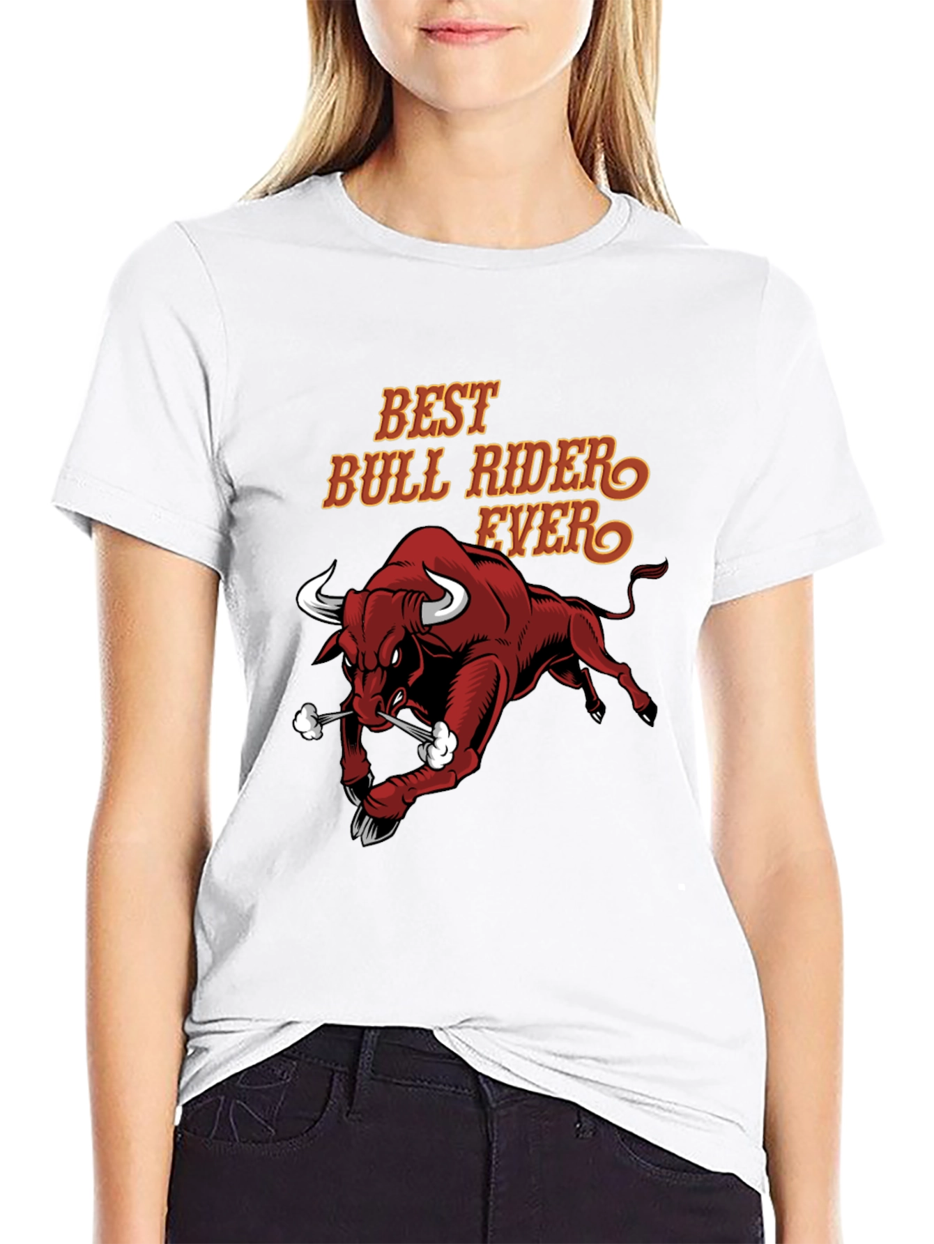 Best Bull Rider Ever Graphic T-Shirt