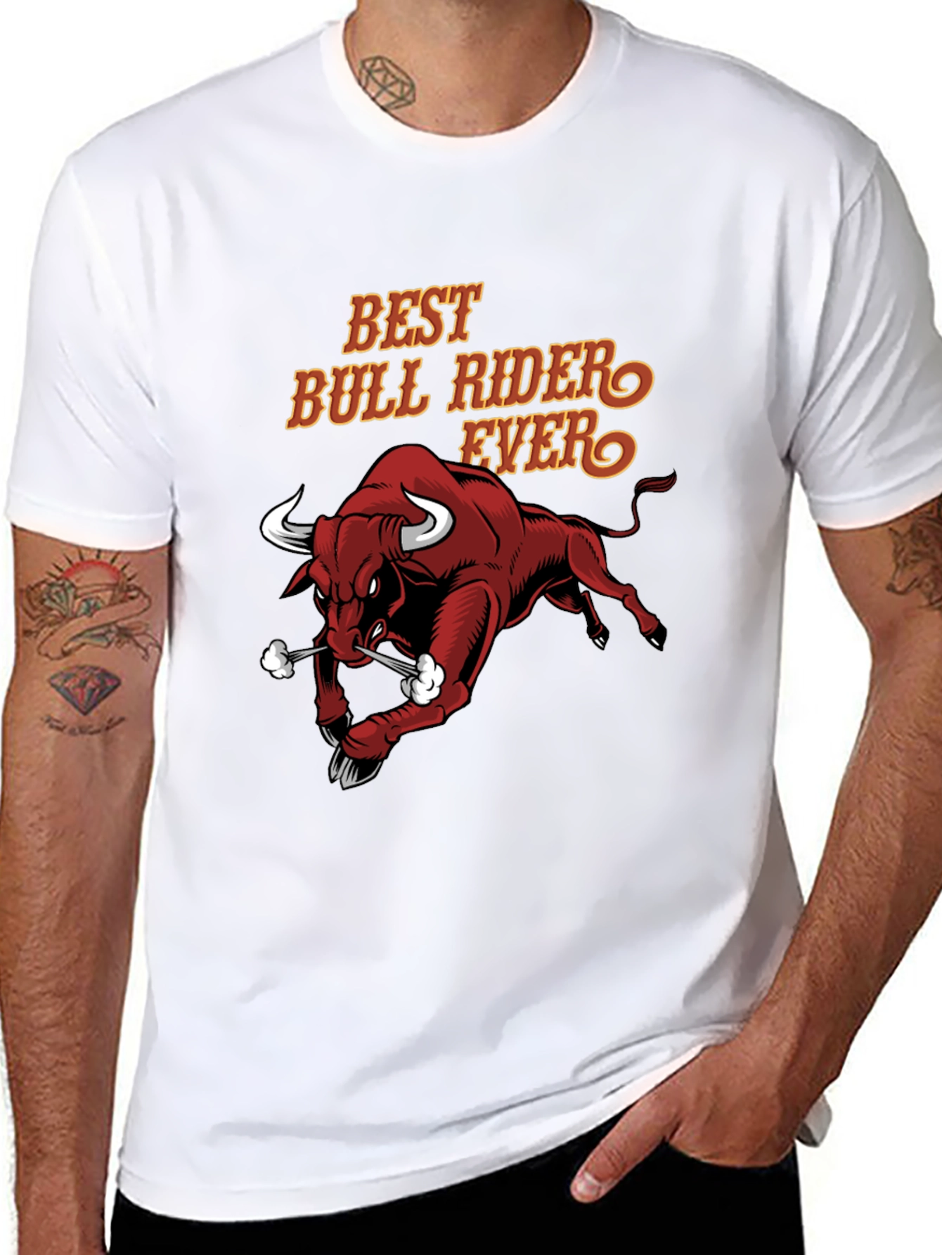 Best Bull Rider Ever Graphic T-Shirt