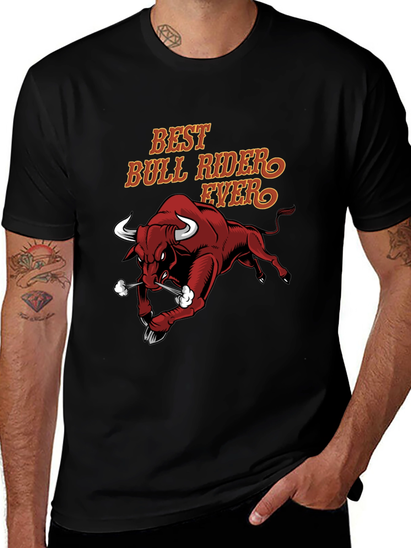 Best Bull Rider Ever Graphic T-Shirt