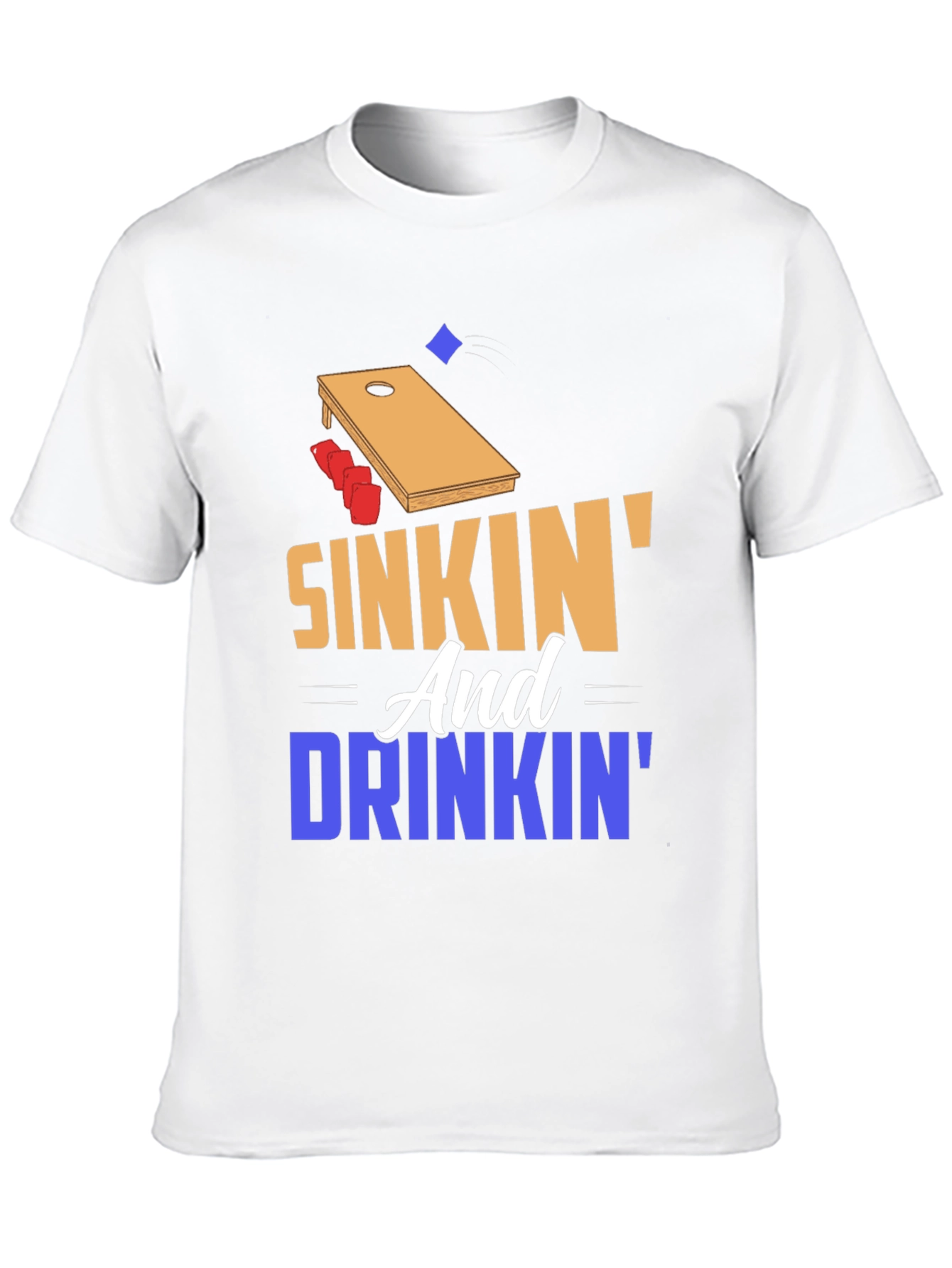 Sinkin and Drinkin Cornhole T-Shirt