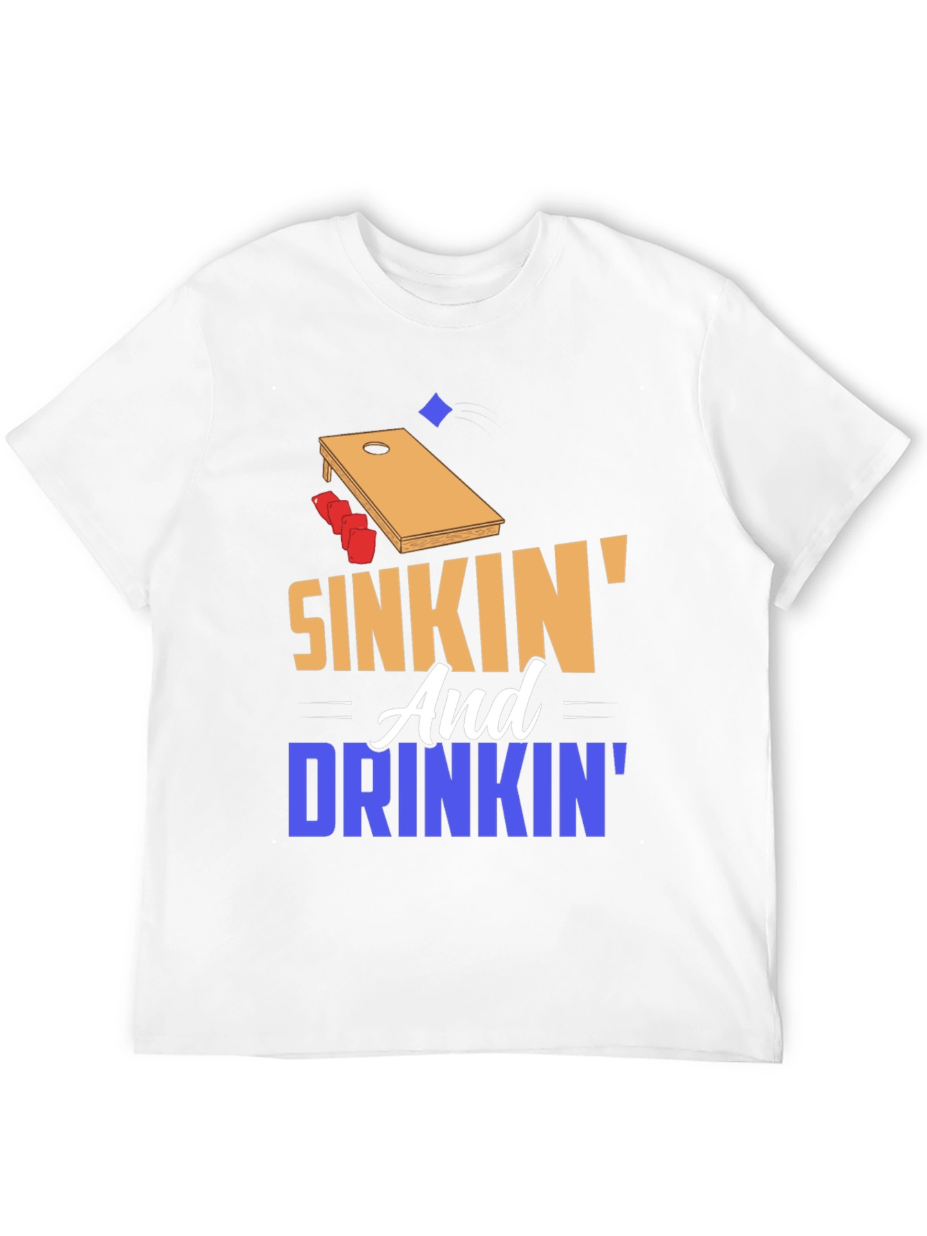 Sinkin and Drinkin Cornhole T-Shirt