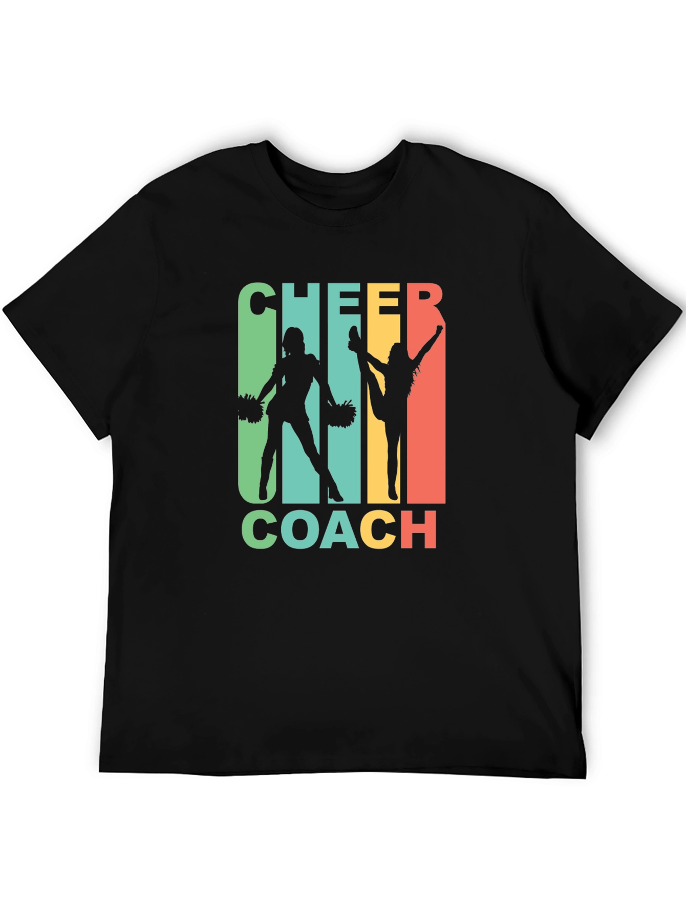 Cheer Coach Retro Graphic T-Shirt