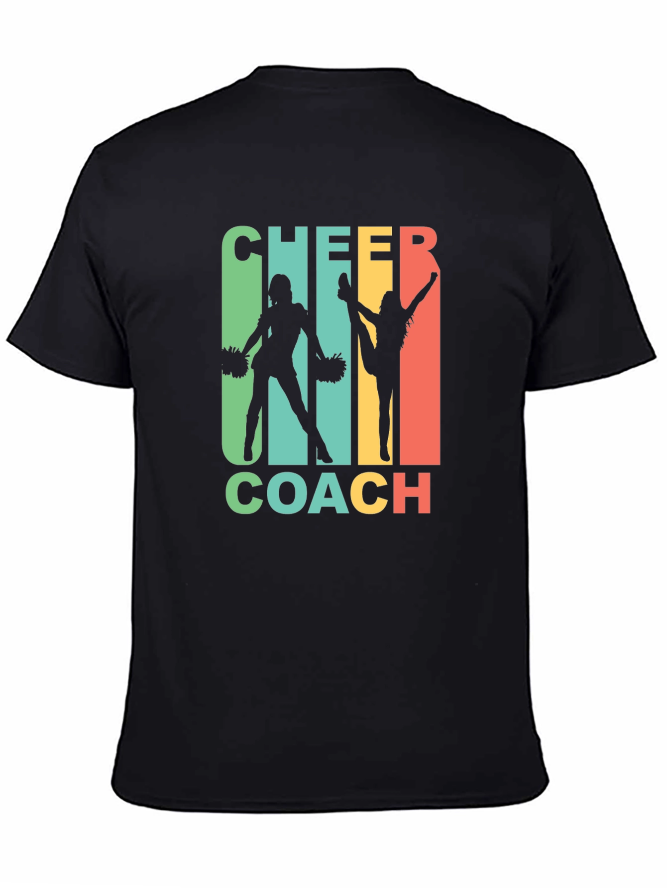 Cheer Coach Retro Graphic T-Shirt