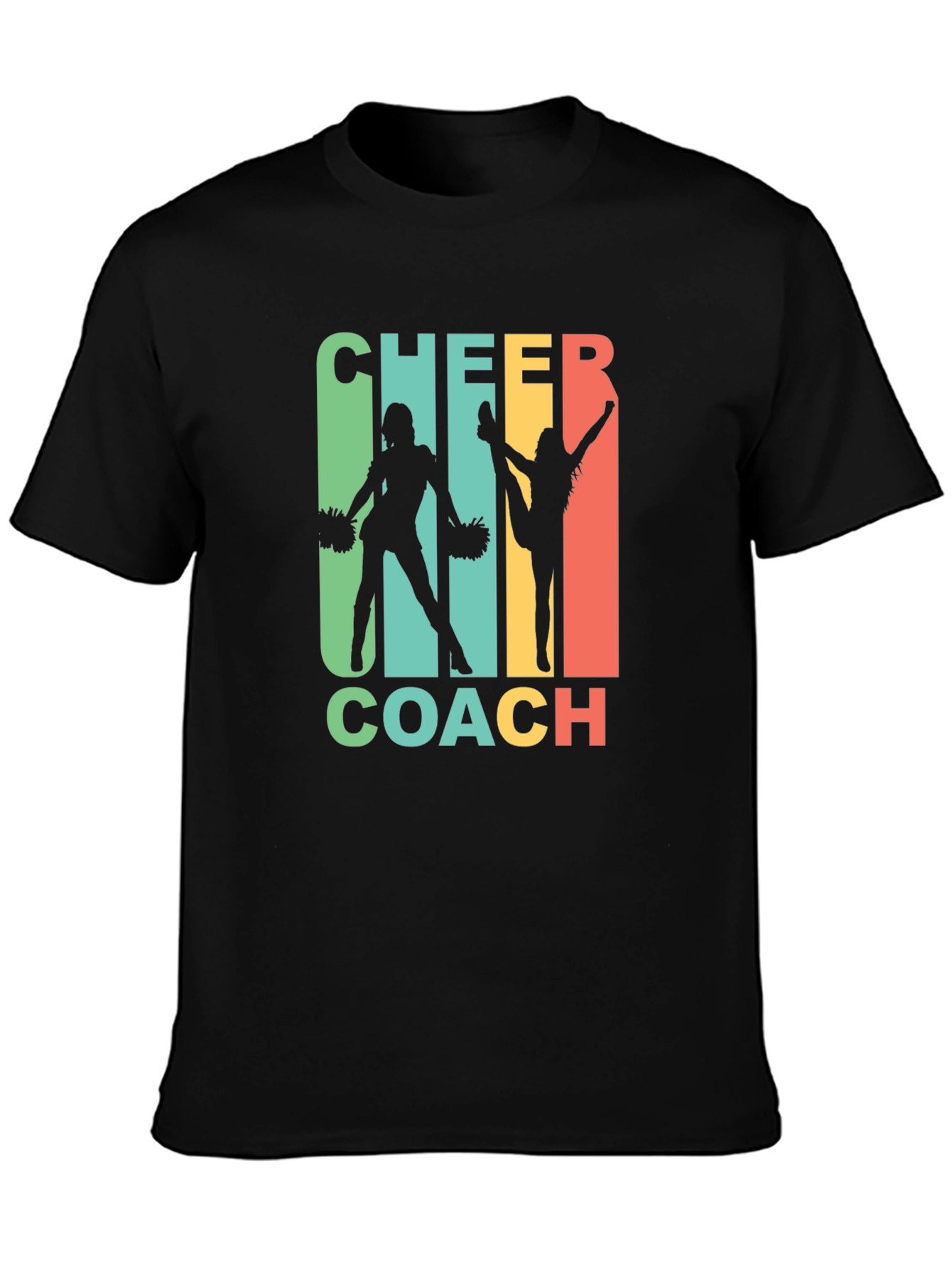 Cheer Coach Retro Graphic T-Shirt