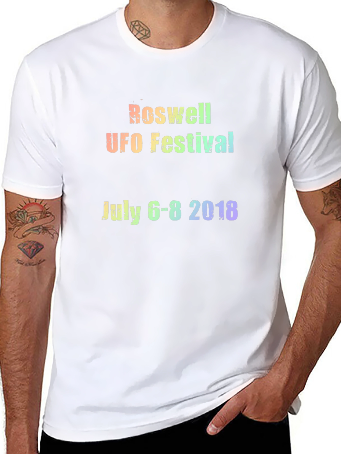 Roswell UFO Festival 2018 Black T-Shirt