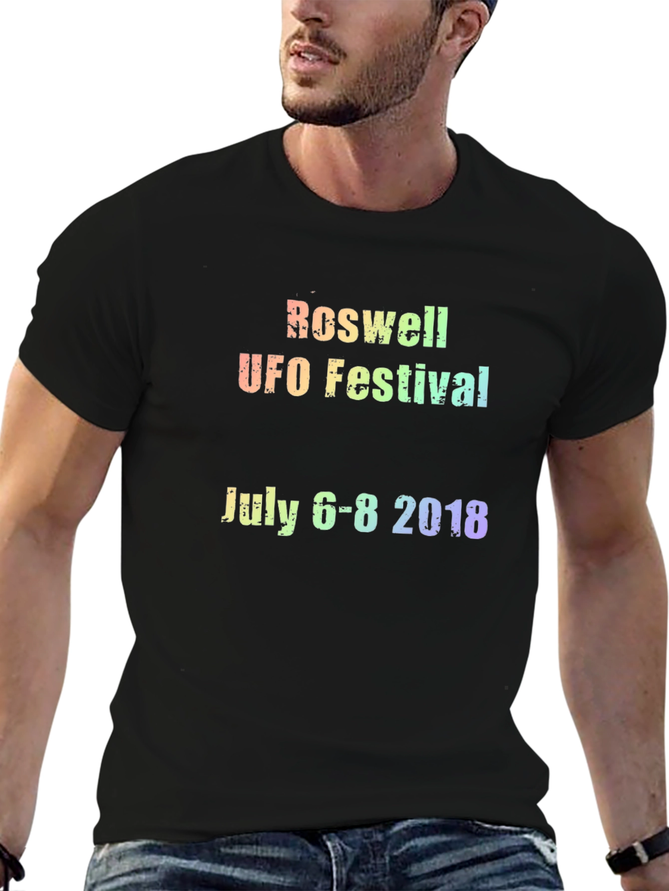 Roswell UFO Festival 2018 Black T-Shirt