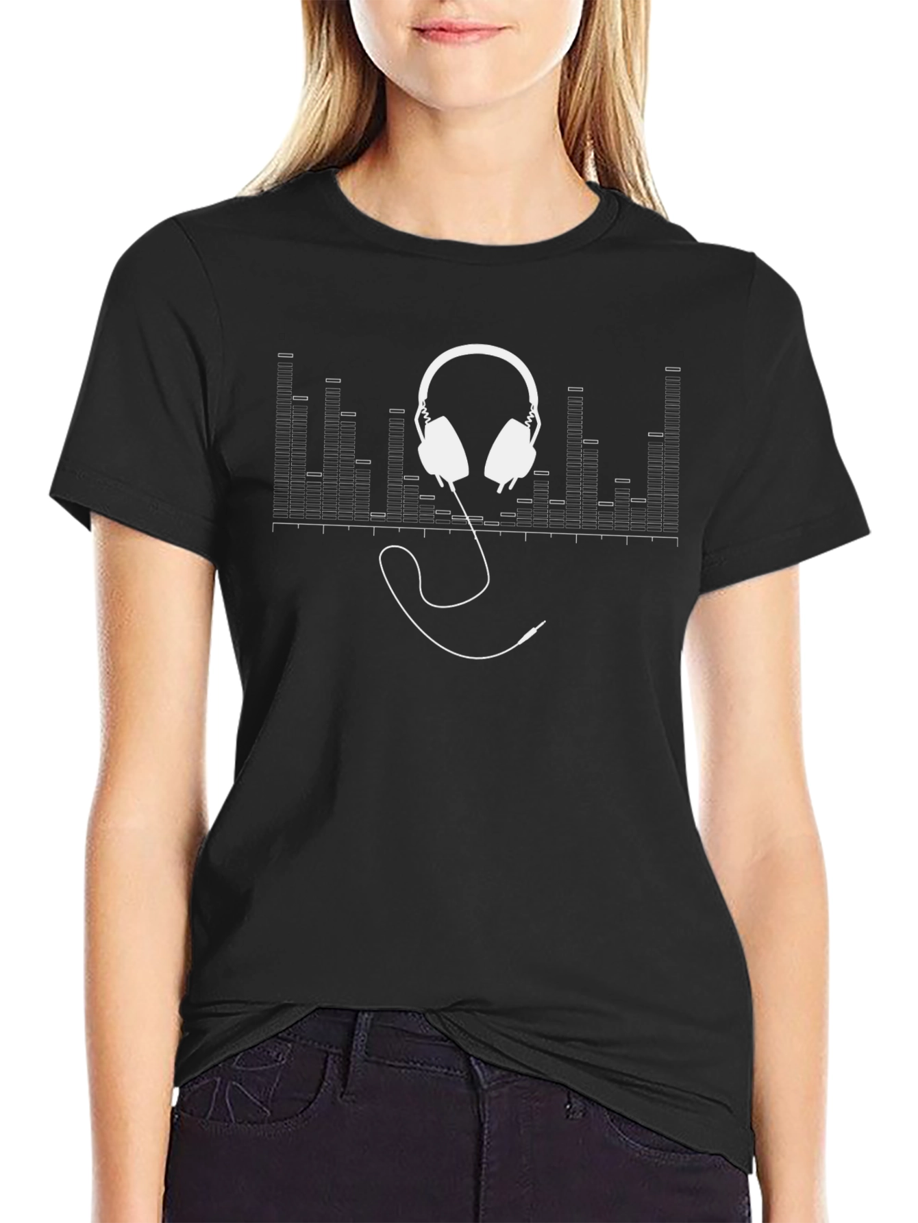 Music Lovers T-Shirt - Headphones Graphic Tee