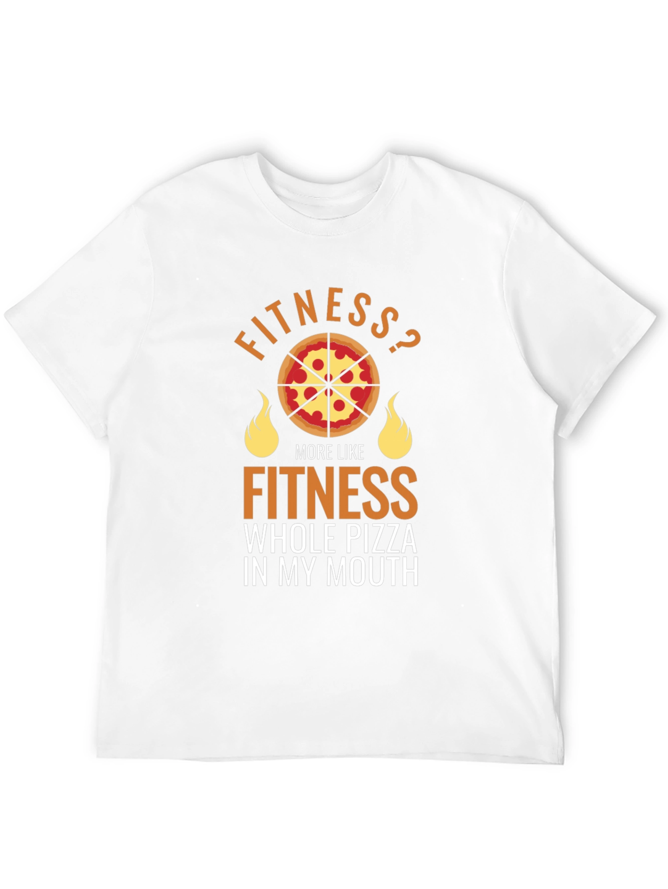 Fitness Pizza Funny Graphic Tee