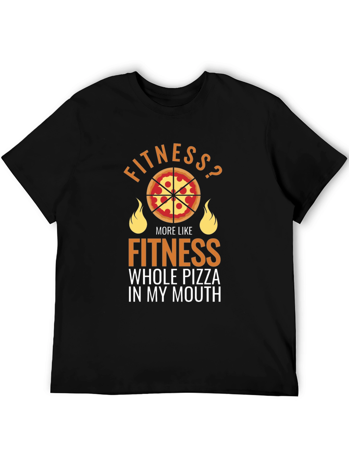Fitness Pizza Funny Graphic Tee