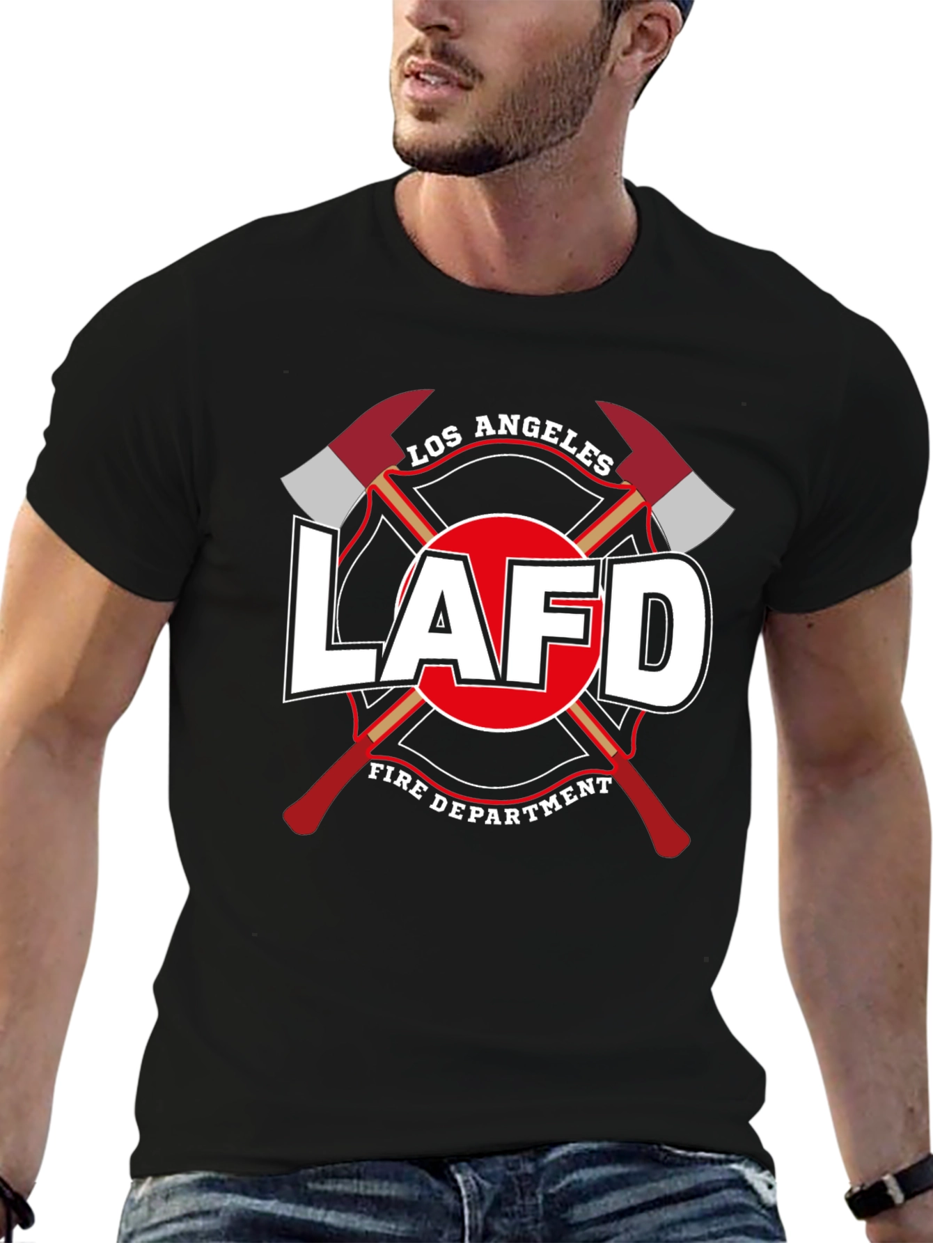 LAFD Los Angeles Fire Department Black T-Shirt