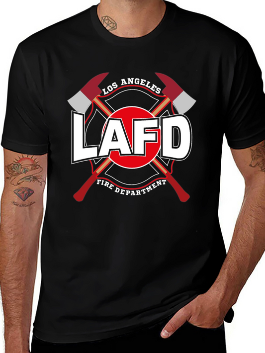LAFD Los Angeles Fire Department Black T-Shirt