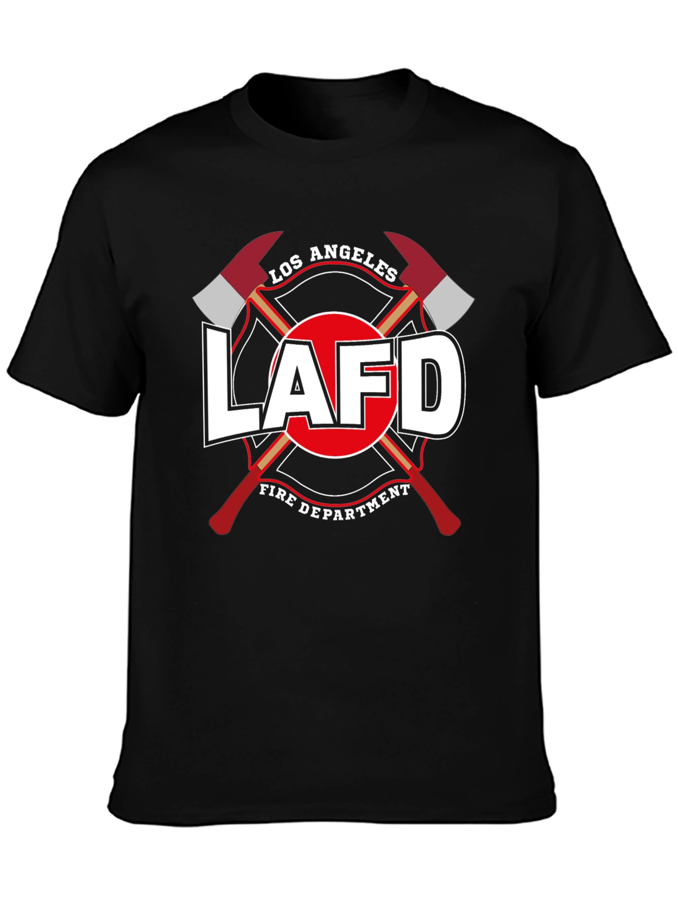 LAFD Los Angeles Fire Department Black T-Shirt