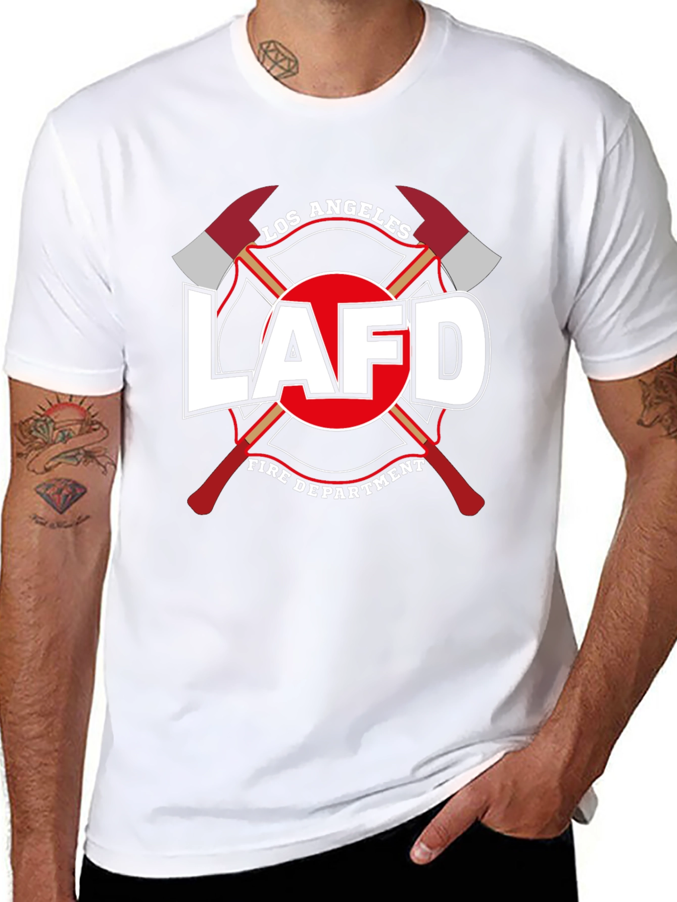 LAFD Los Angeles Fire Department Black T-Shirt