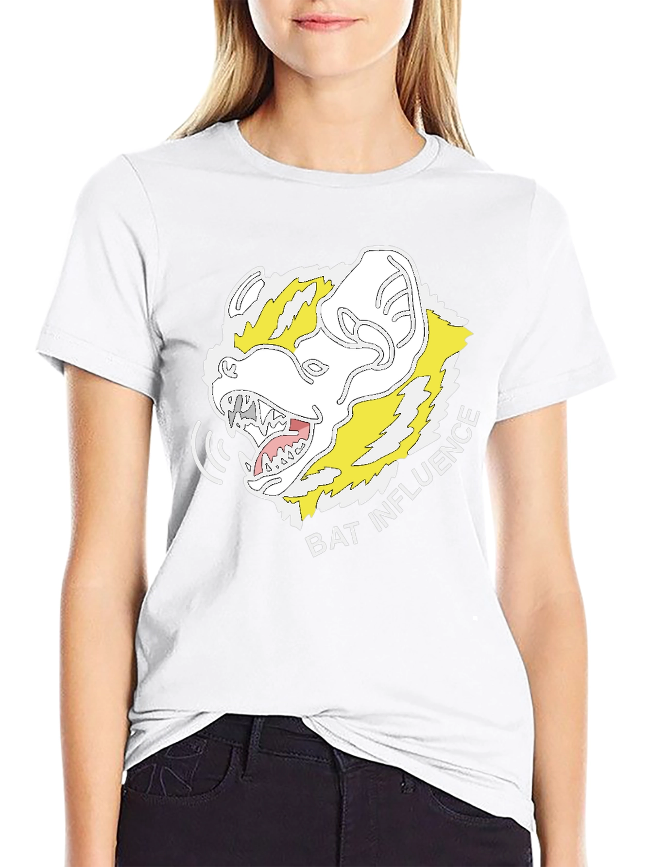 Bat Influence Graphic Tee - Mens Black T-Shirt