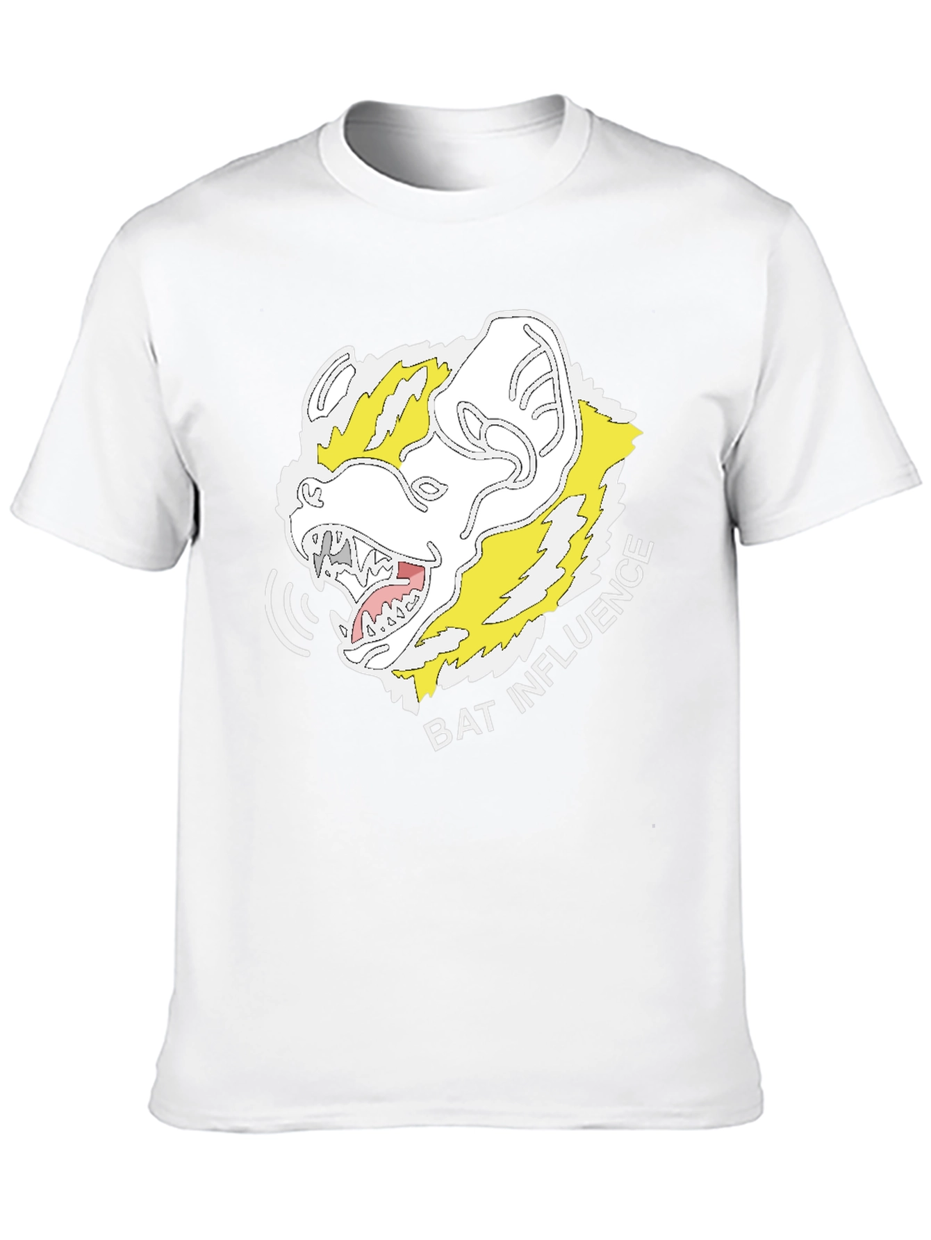 Bat Influence Graphic Tee - Mens Black T-Shirt