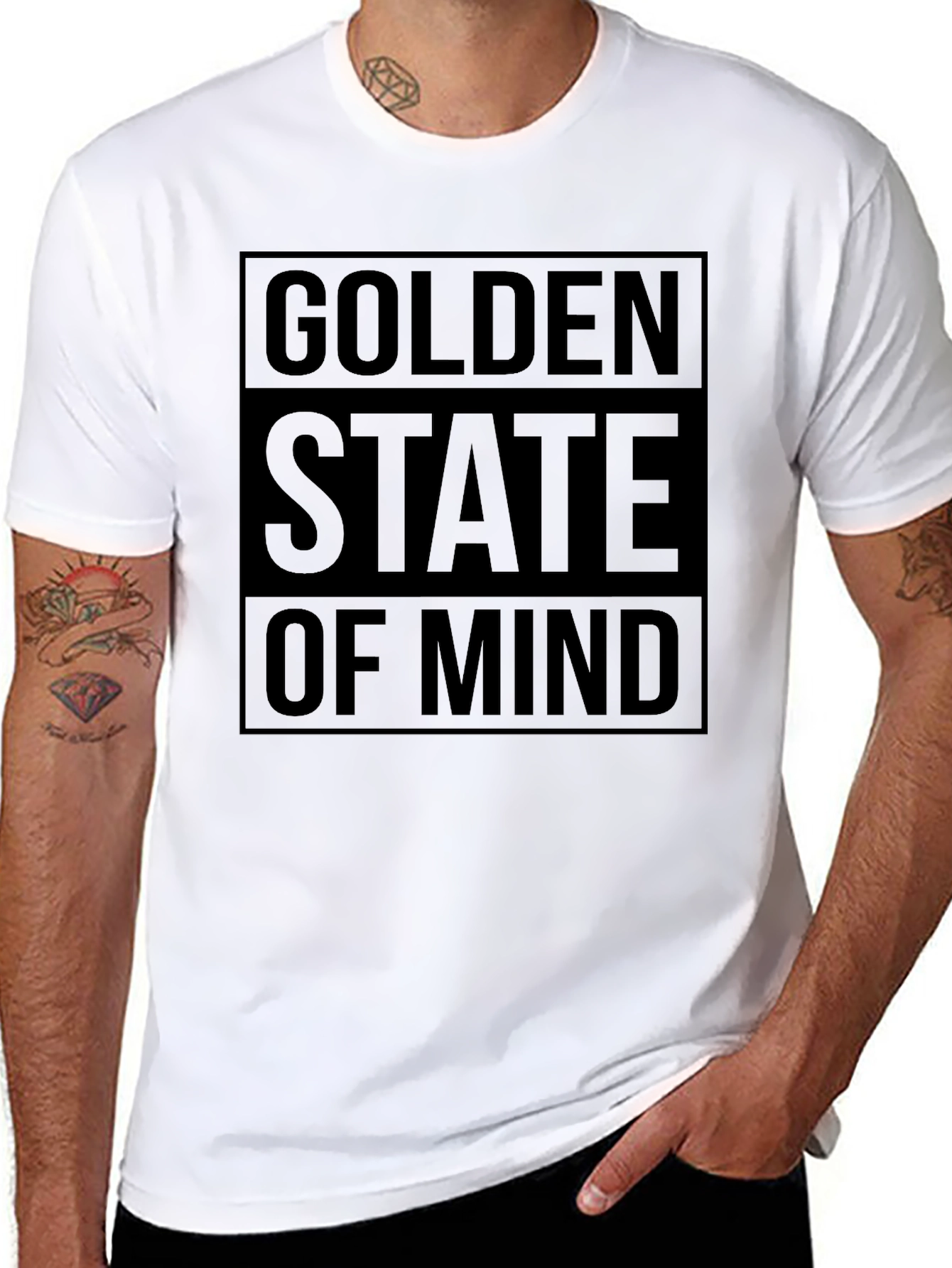 Golden State of Mind Black Graphic Tee
