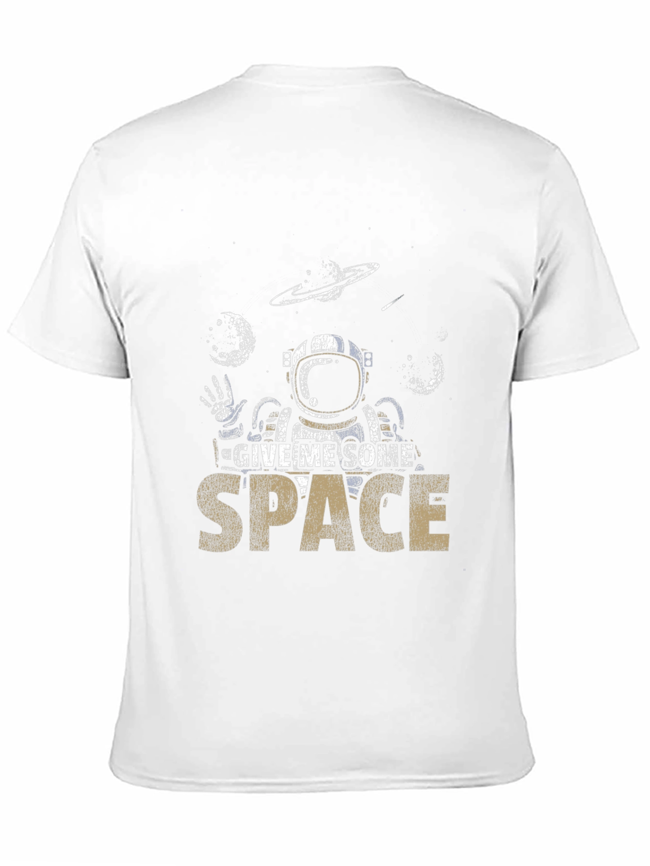 Give Me Space Black Graphic T-Shirt