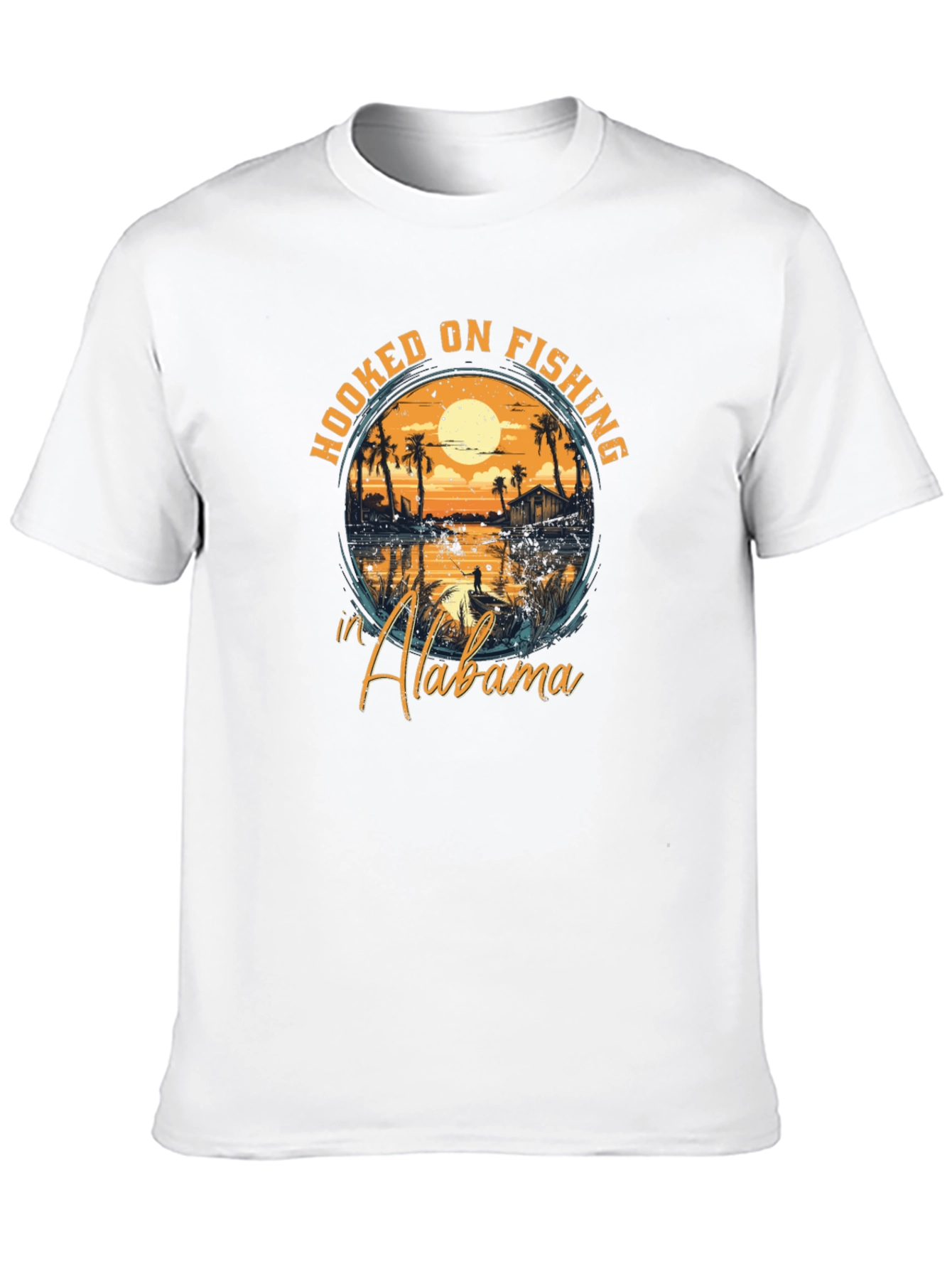 Hooked on Fishing in Alabama Tee