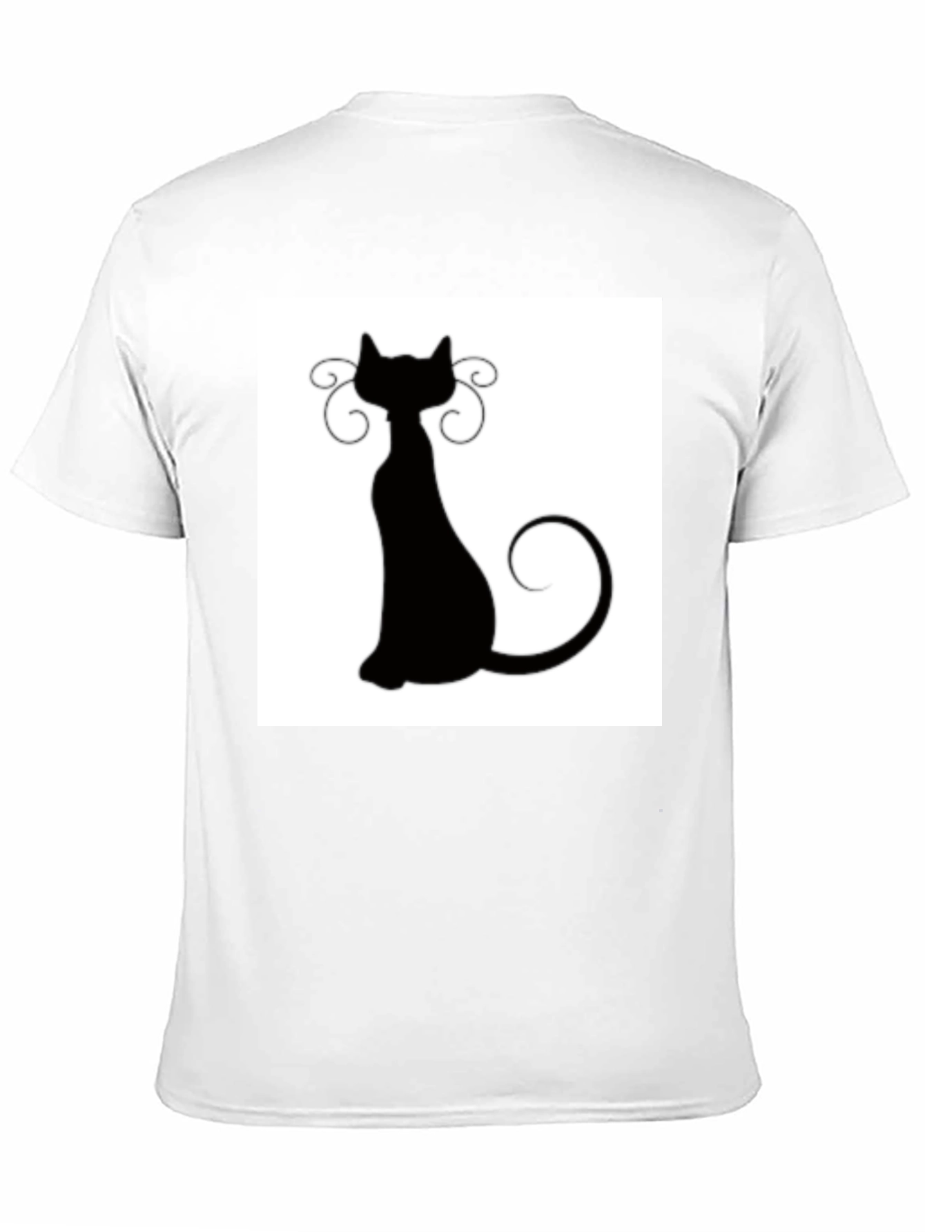Cool Cat Silhouette Black T-Shirt