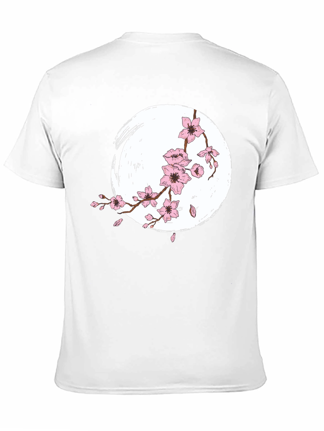 Sakura Bloom T-Shirt - Zen Style Black Tee