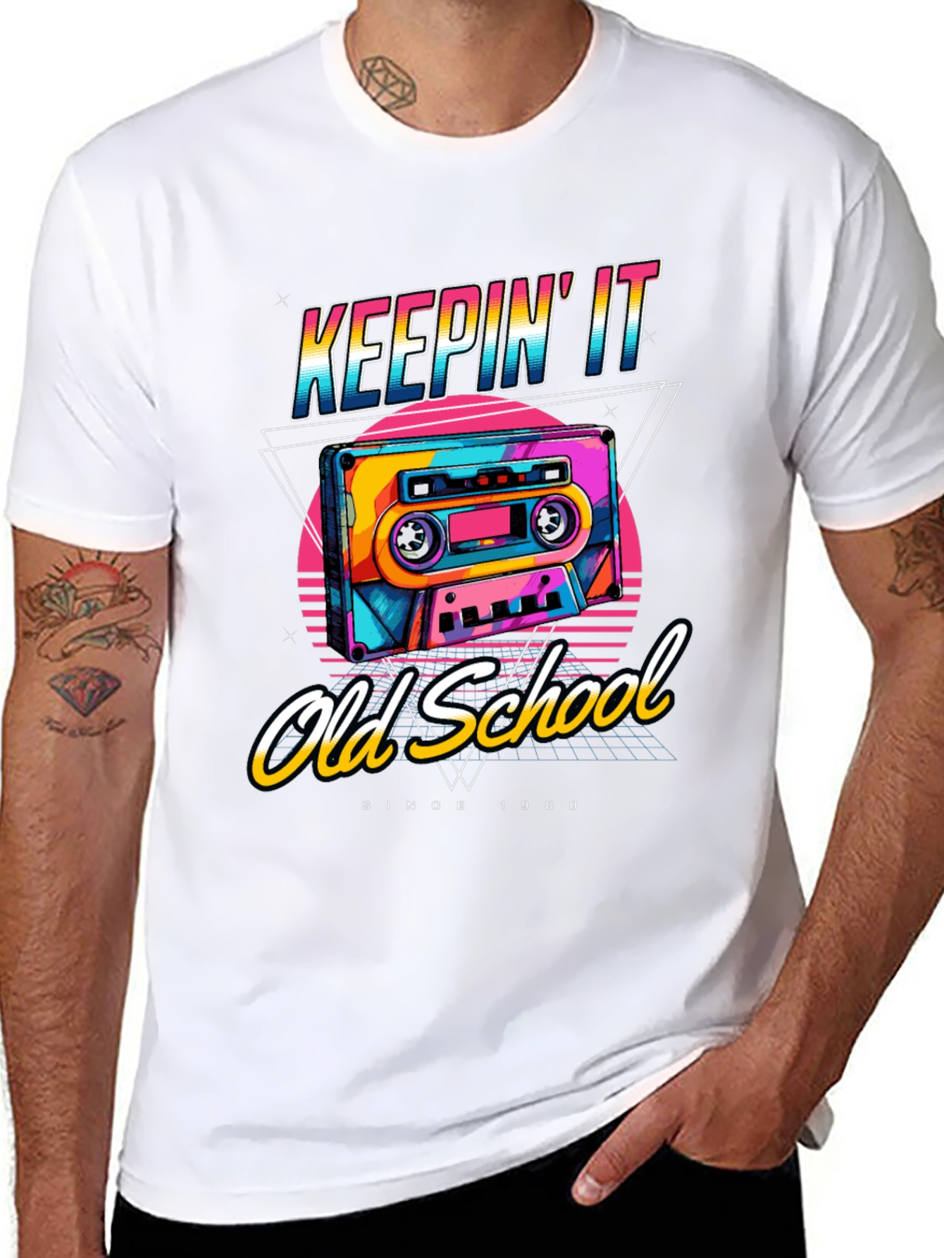 Keepin It Old School 1980s Retro T-Shirt