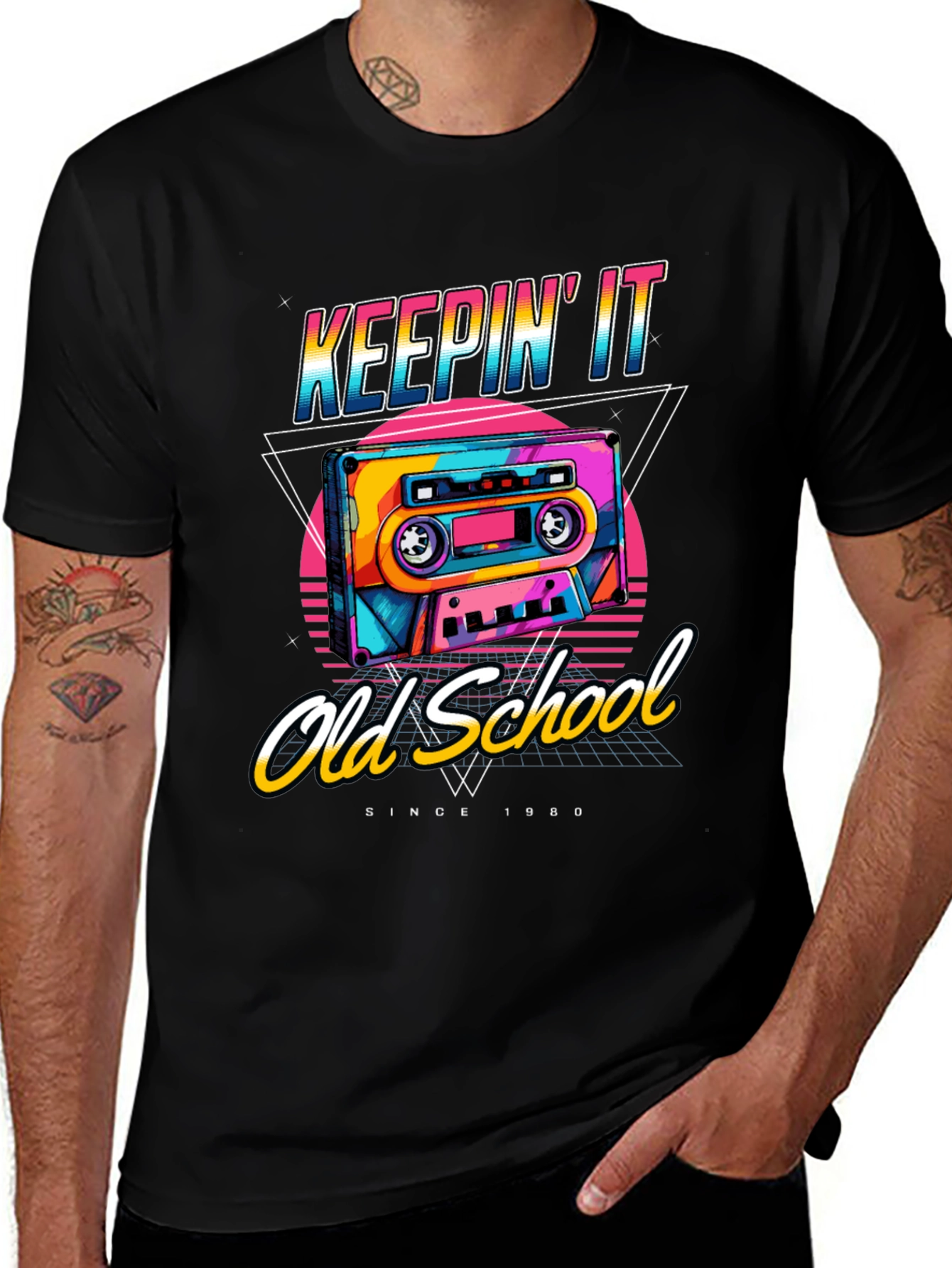 Keepin It Old School 1980s Retro T-Shirt