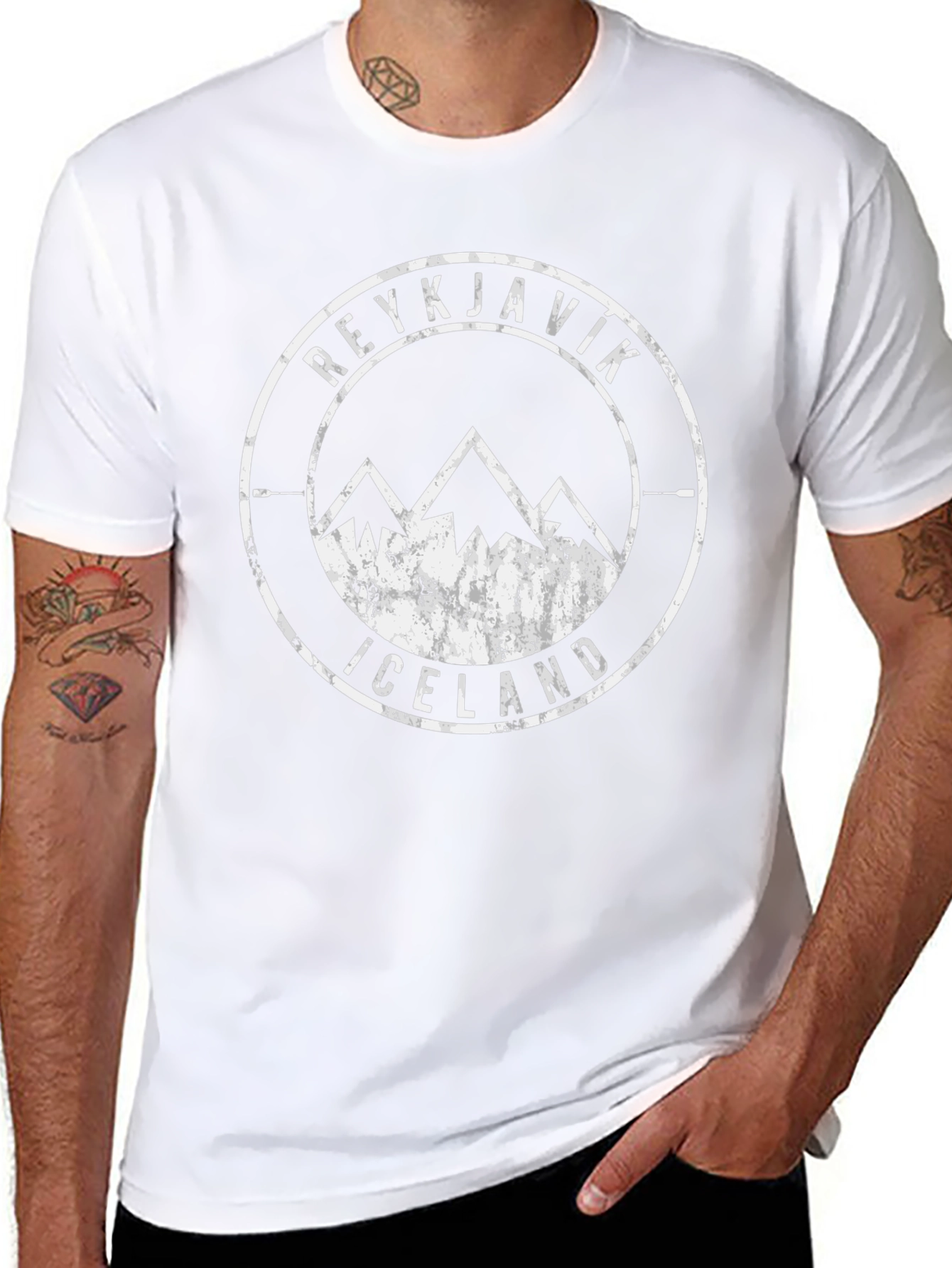 Reykjavik Iceland Mountain T-Shirt