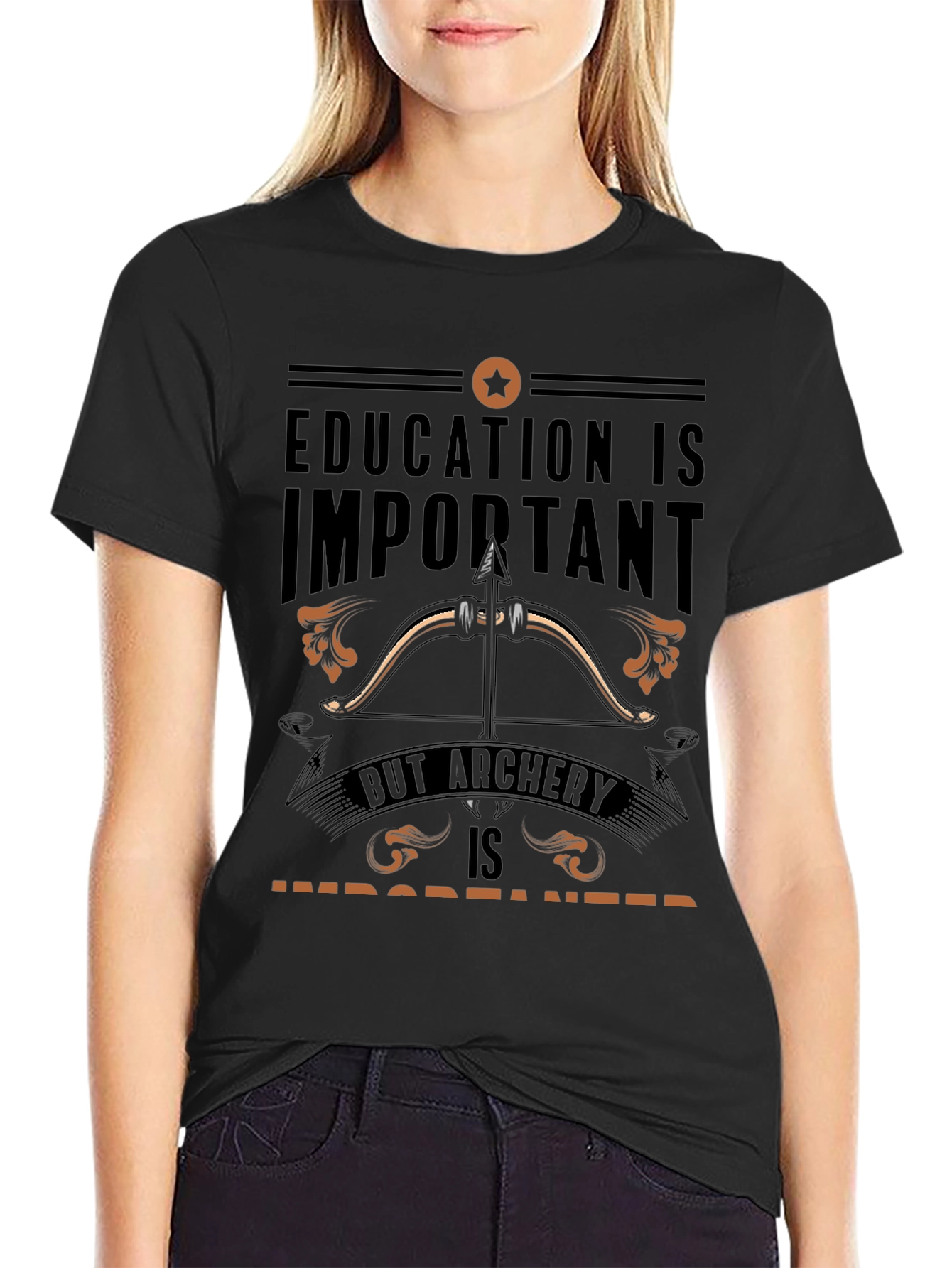 Archery T-Shirt: Education vs Archery