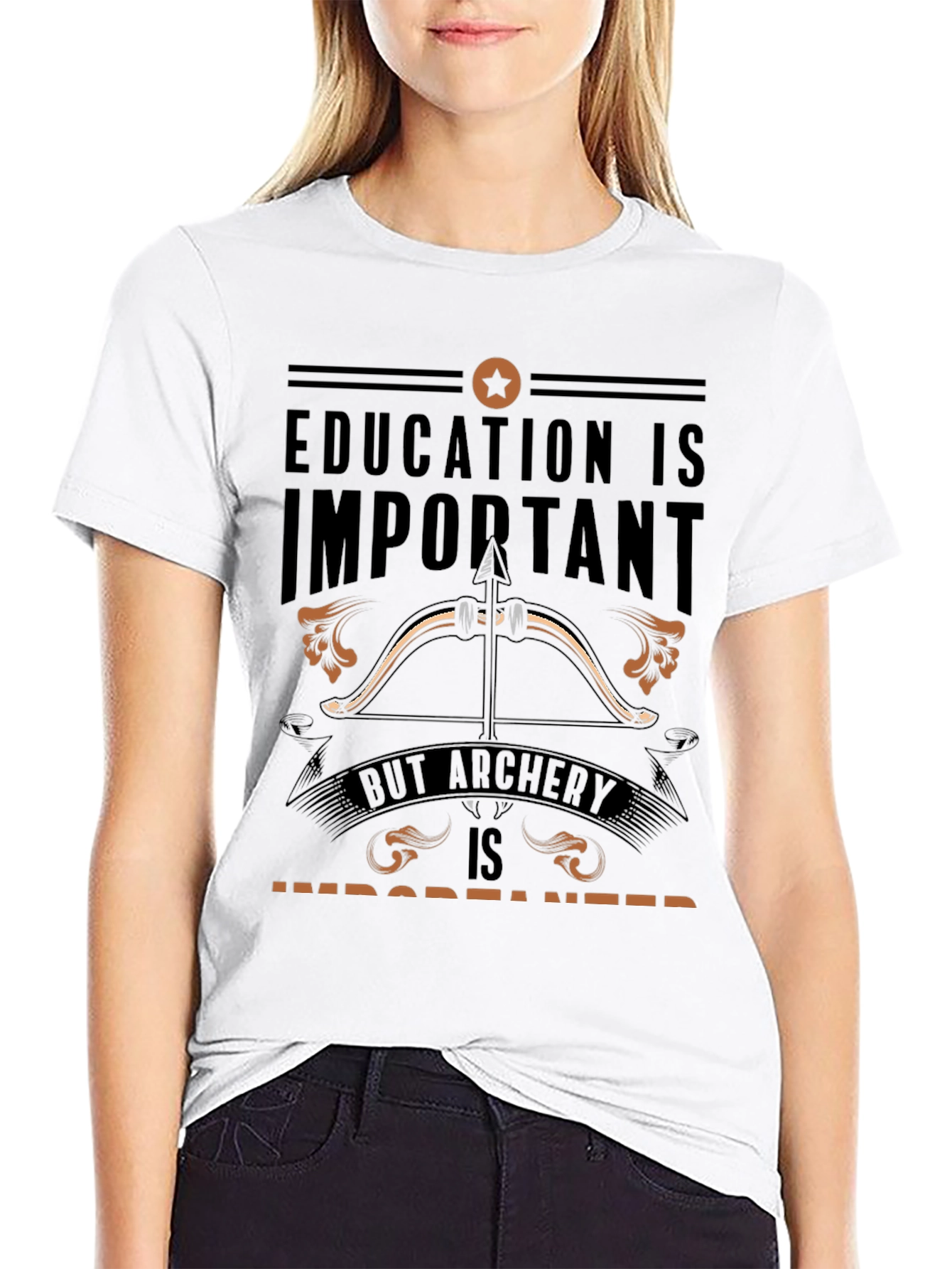 Archery T-Shirt: Education vs Archery